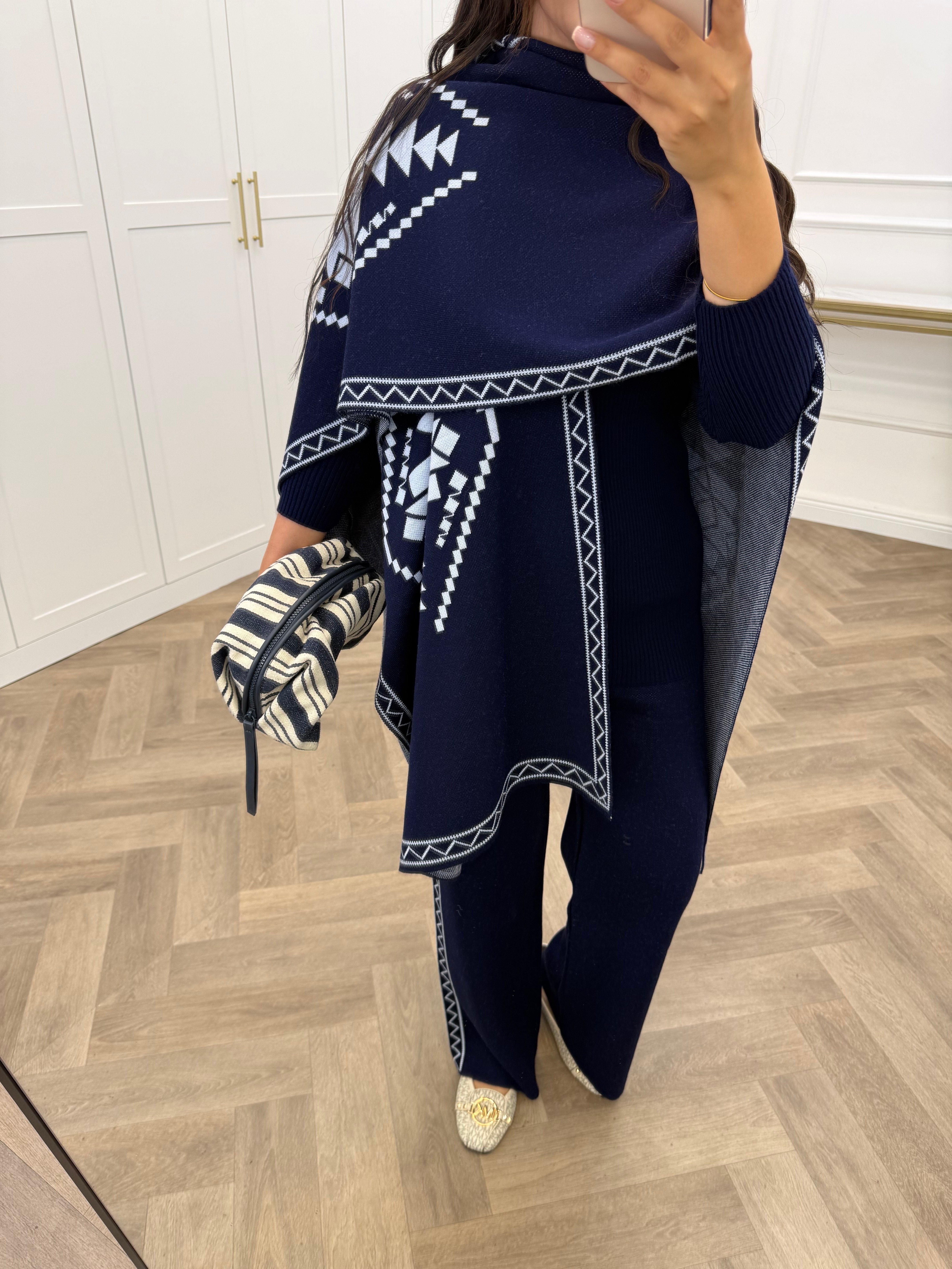 HUMA 3 LÜ TRİKO TAKIM LACİVERT