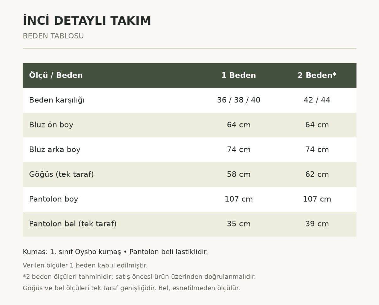 İNCİ POSSA OYSHO TAKIM KAHVE