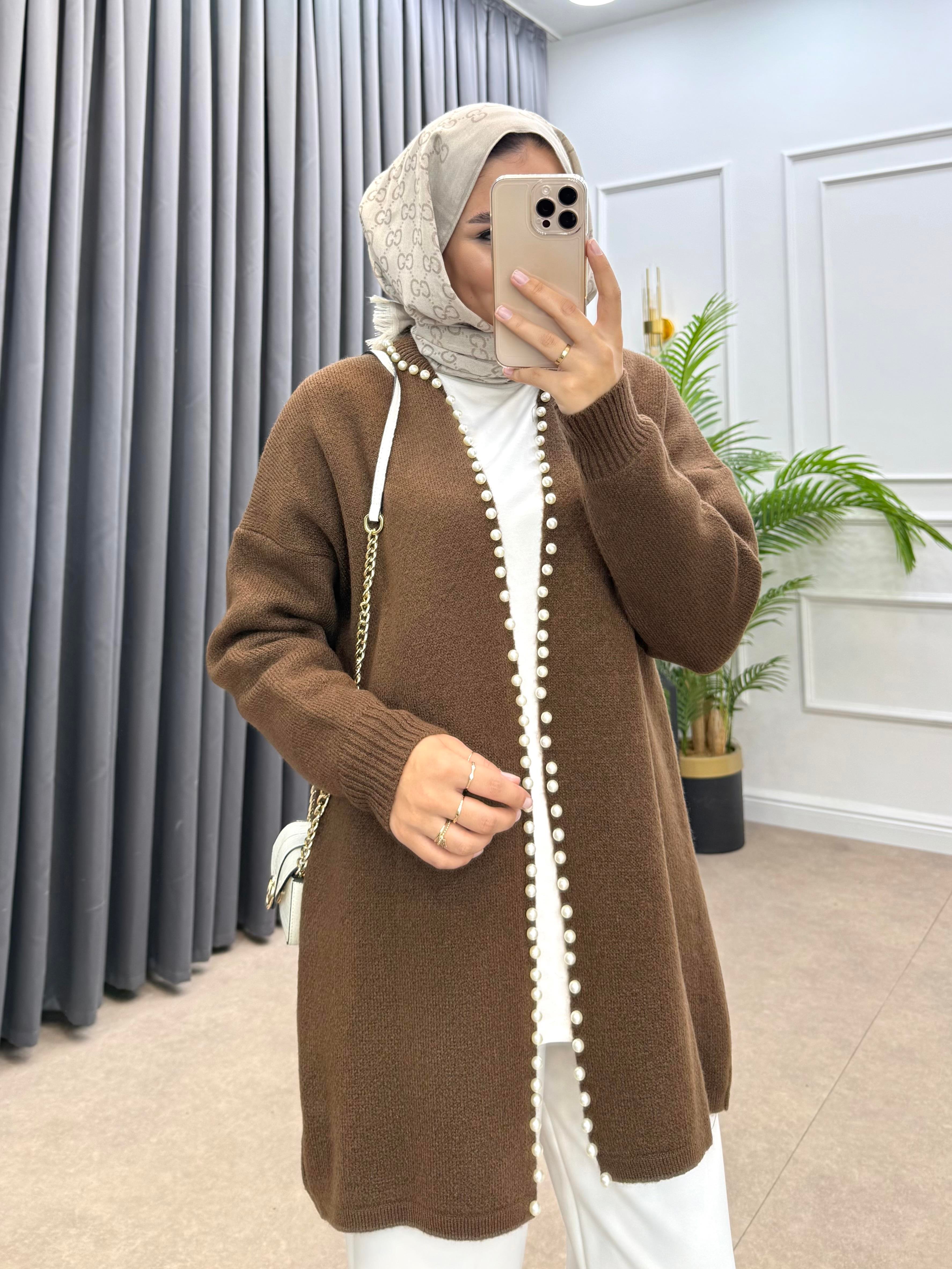 İNCİLİ YUMOS HIRKA KAHVE