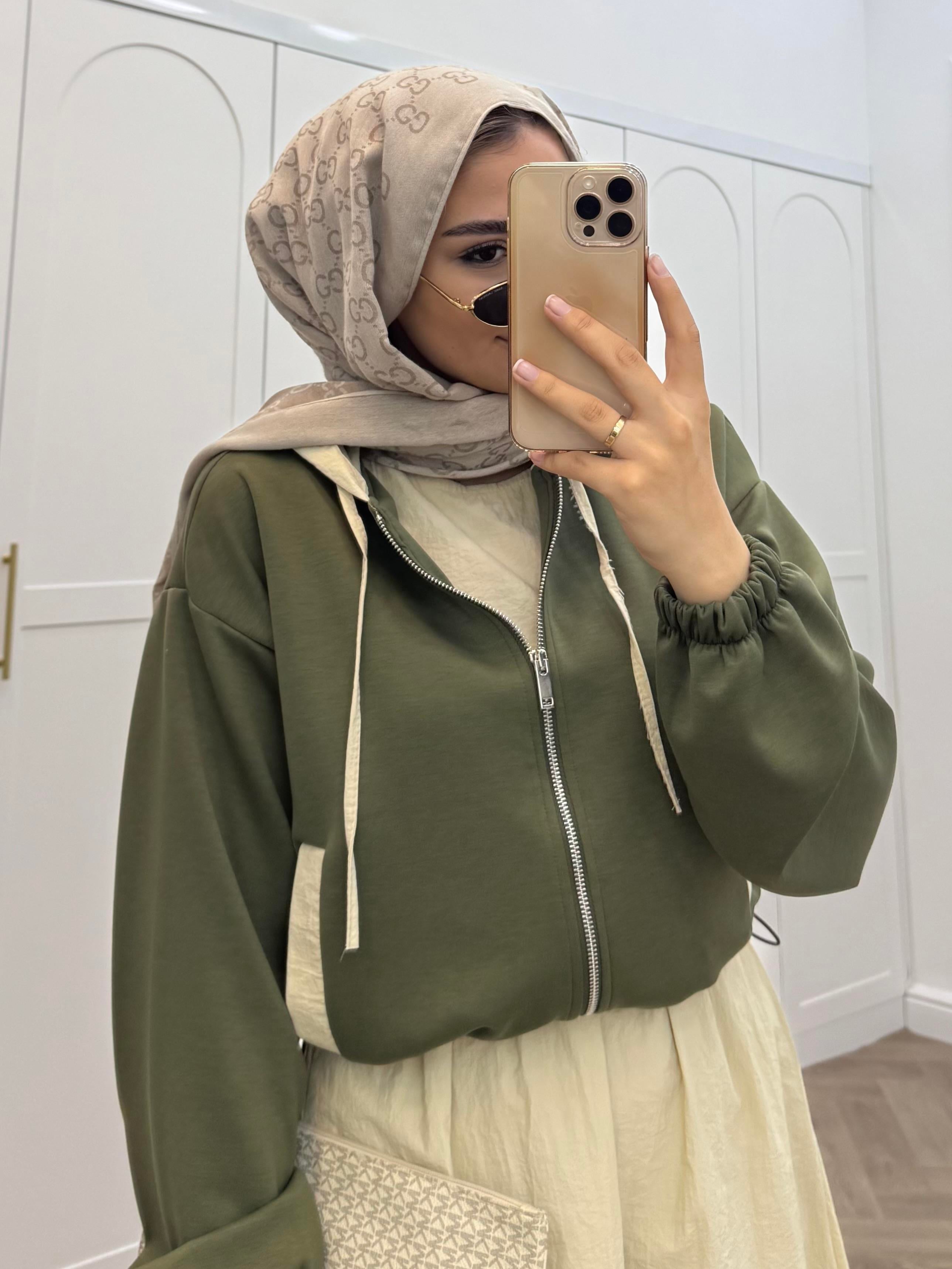 KAPÜŞONLU İKİLİ ELBİSE HAKİ