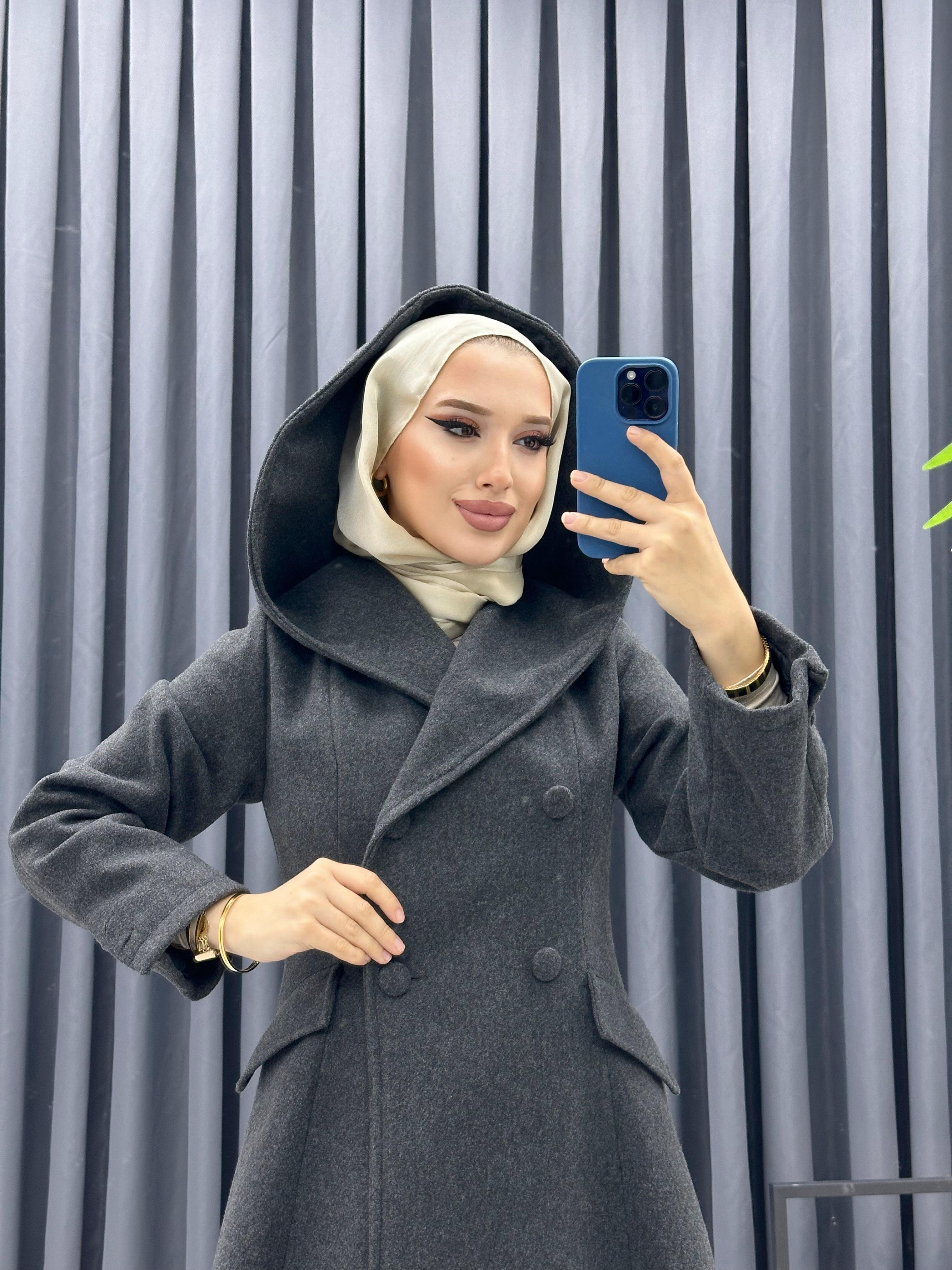KAPÜŞONLU KAŞE KABAN FÜME