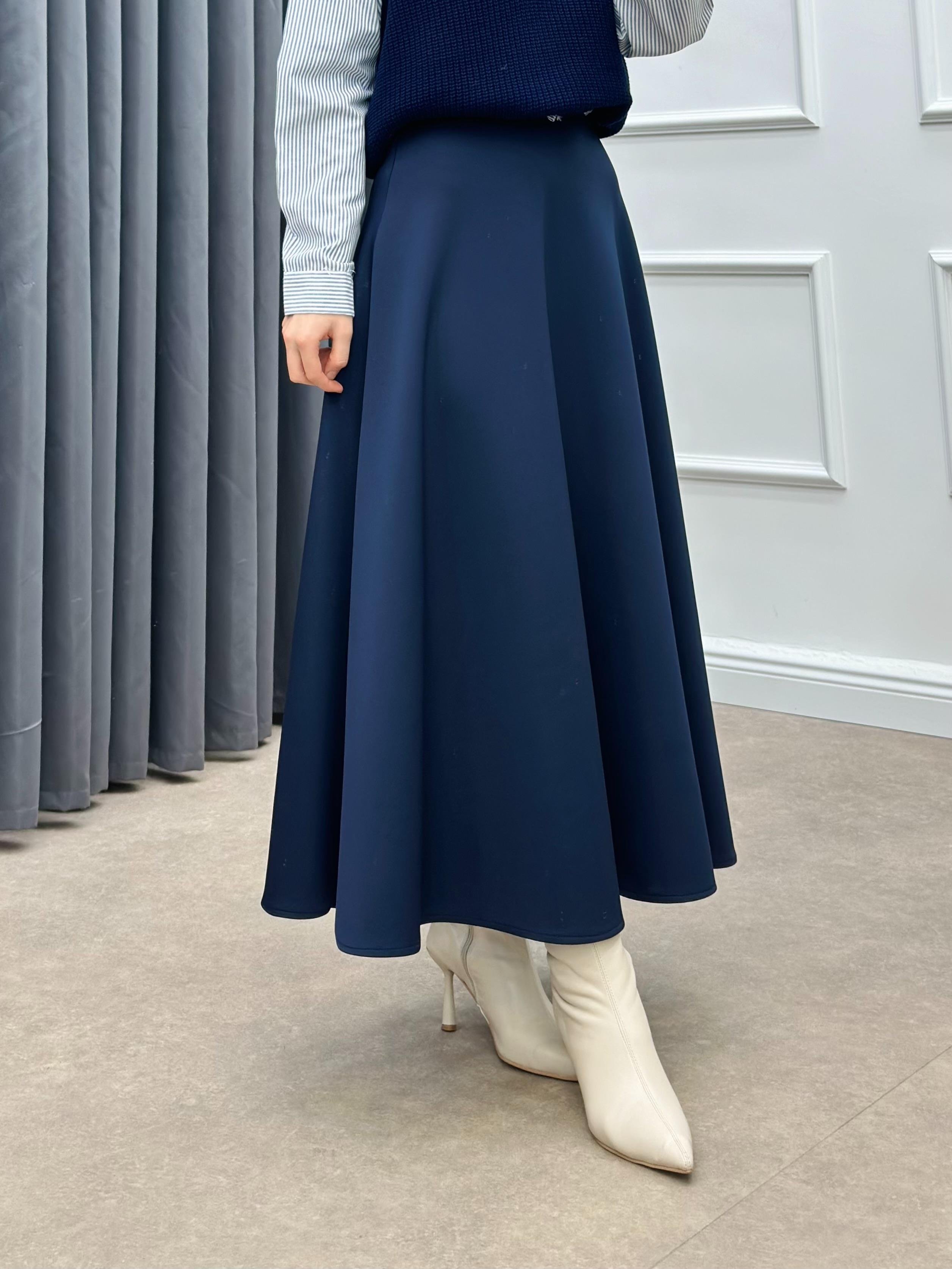 KEMER DETAYLI SCUBA ETEK LACİVERT