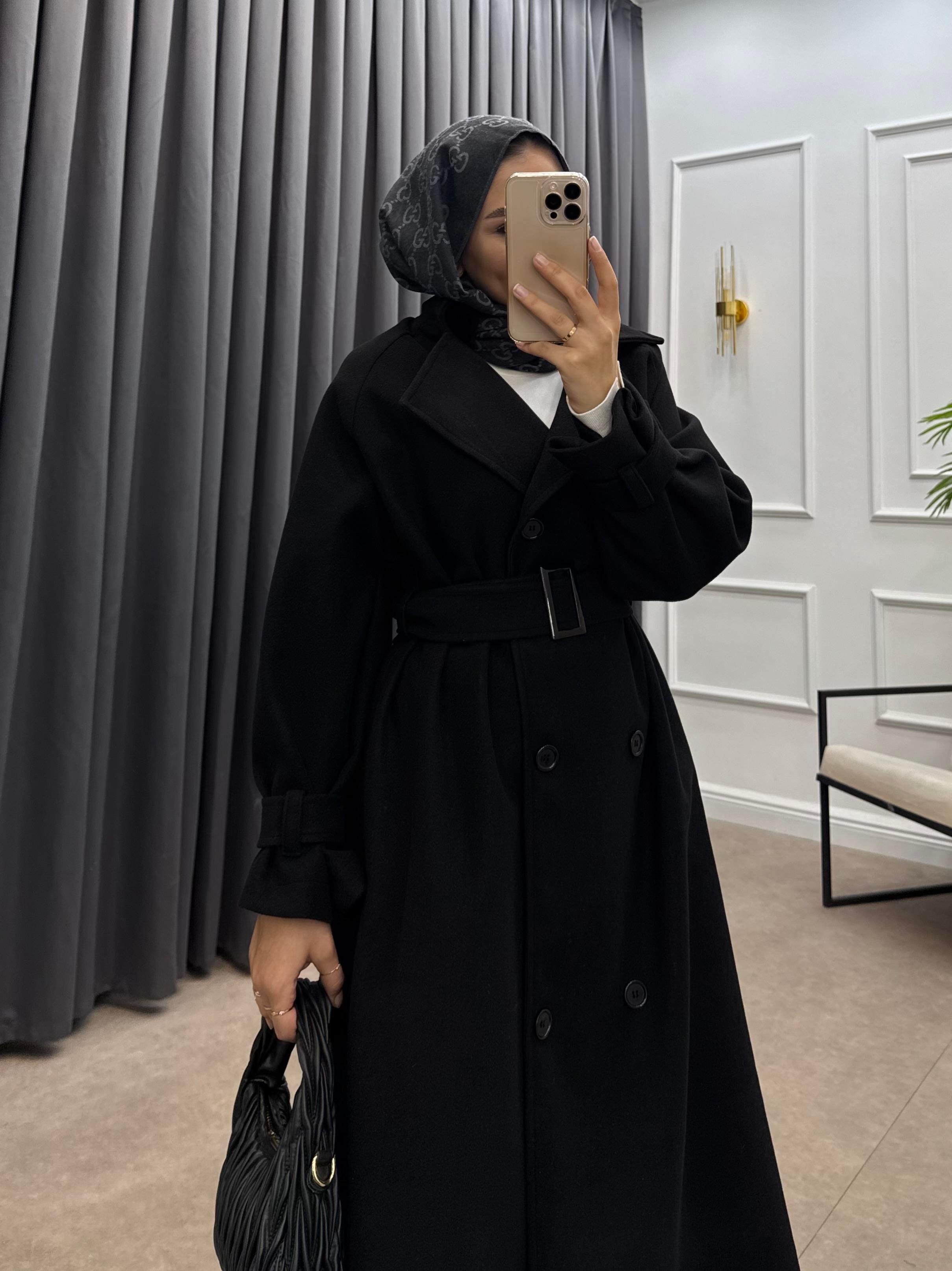 KOL APOLETLİ KAŞE KABAN SİYAH ÖNSİPARİŞ 1 ARALIK ÇIKIŞLI