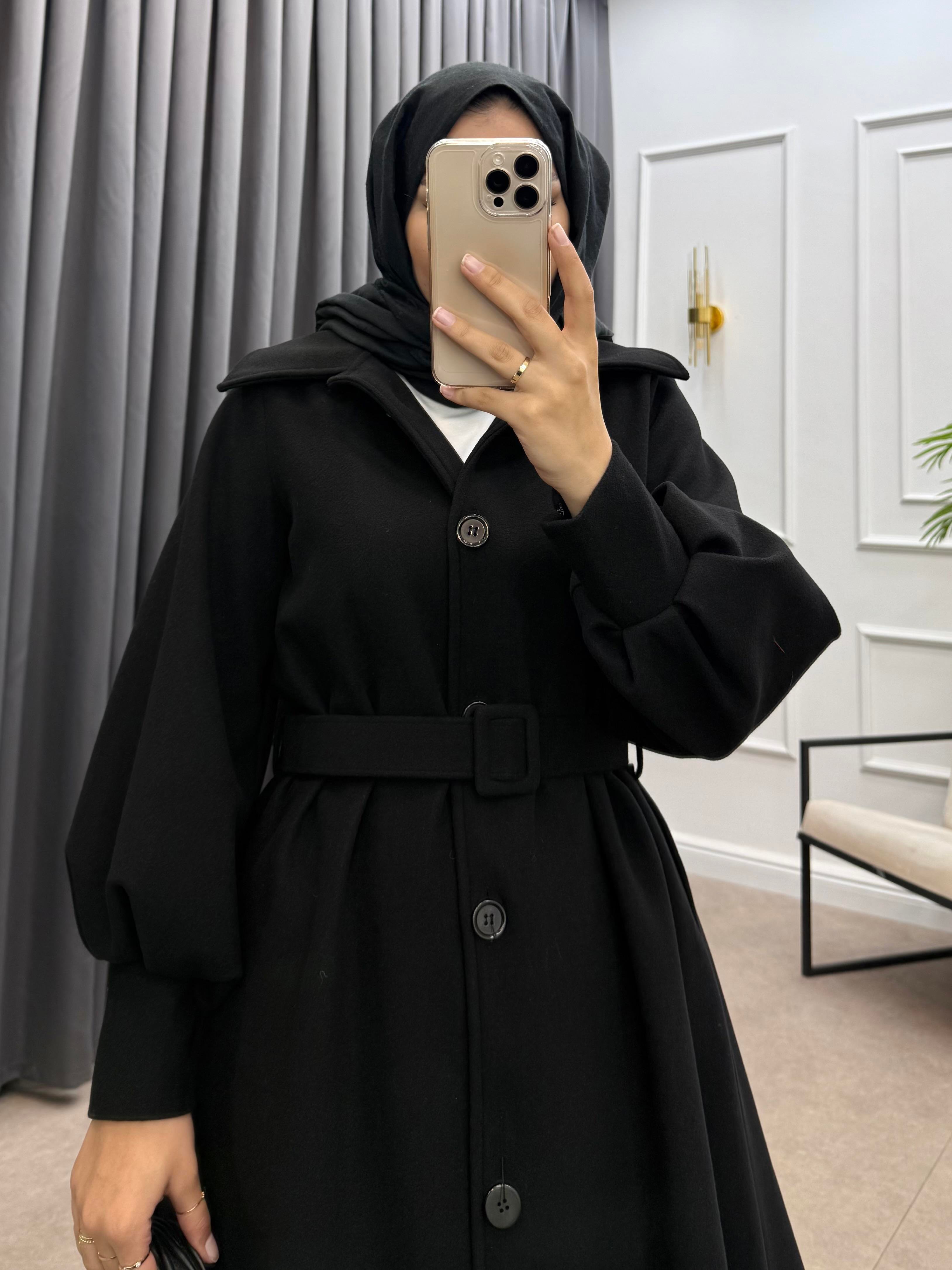 KOL FERMUARLI KAŞE KABAN SİYAH