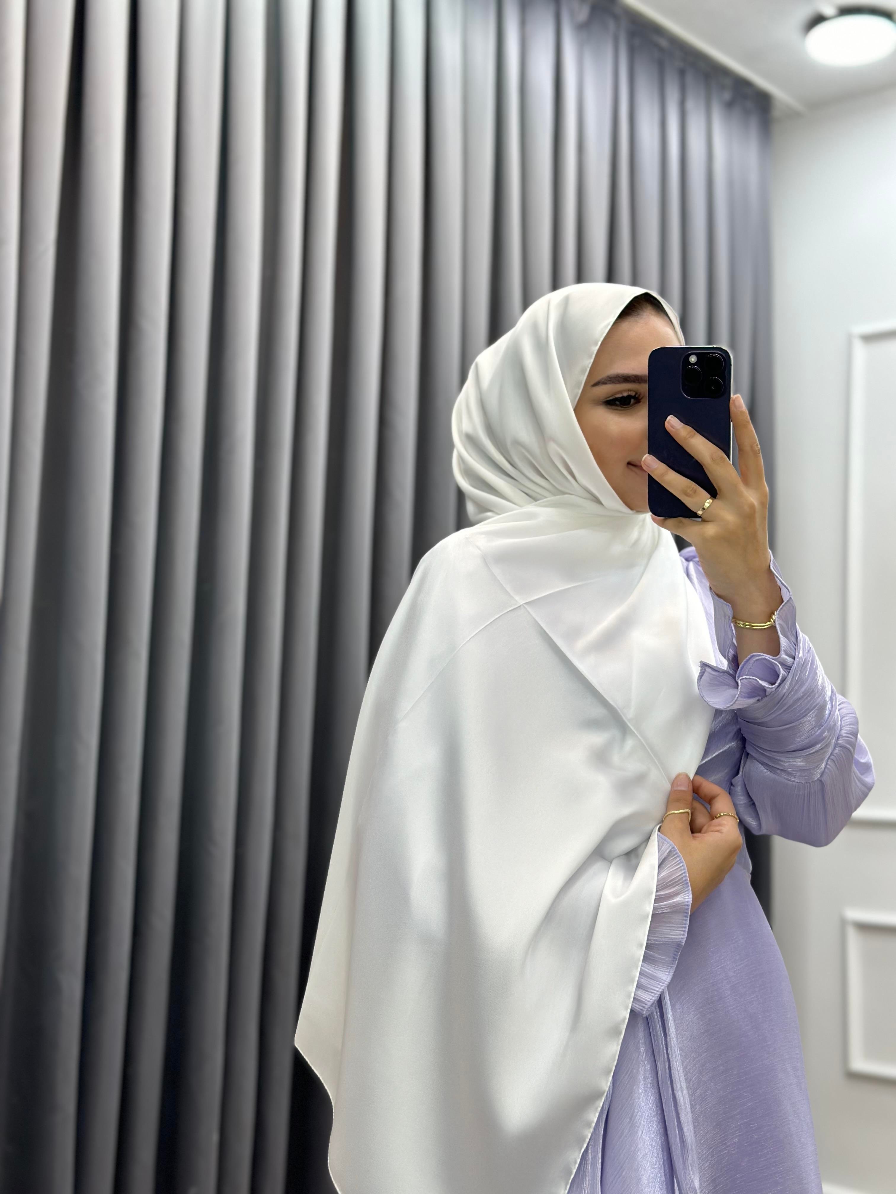 KRİSTAL İPEK ŞAL BEYAZ