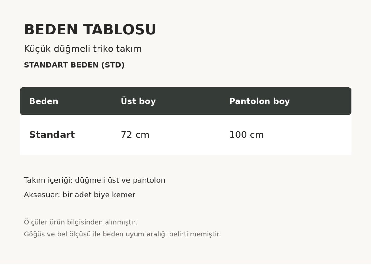 KÜÇÜK DÜĞMELİ TRİKO TAKIM LACİVERT