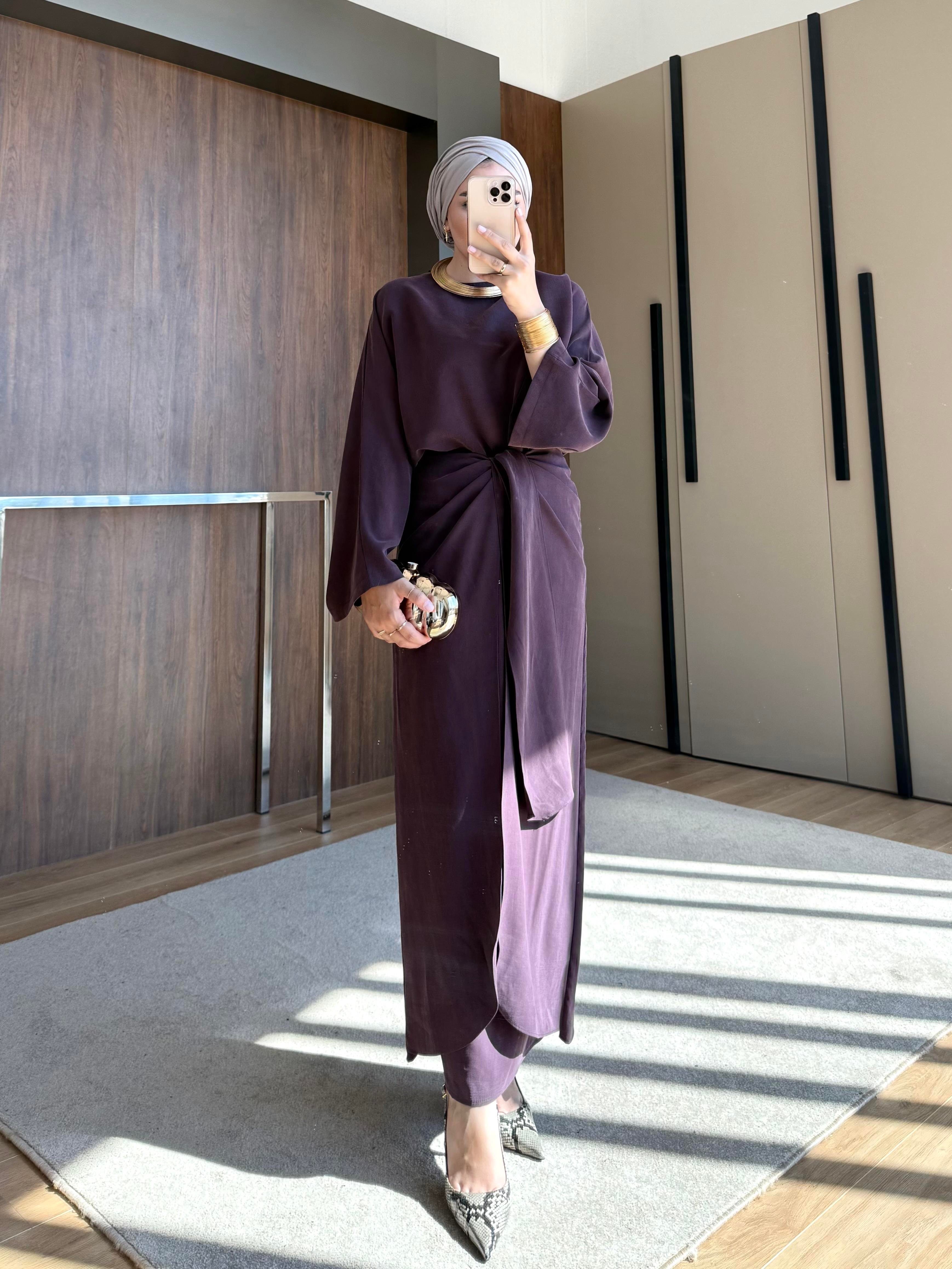 KURDELE DETAY ETEKLİ TAKIM MÜRDÜM