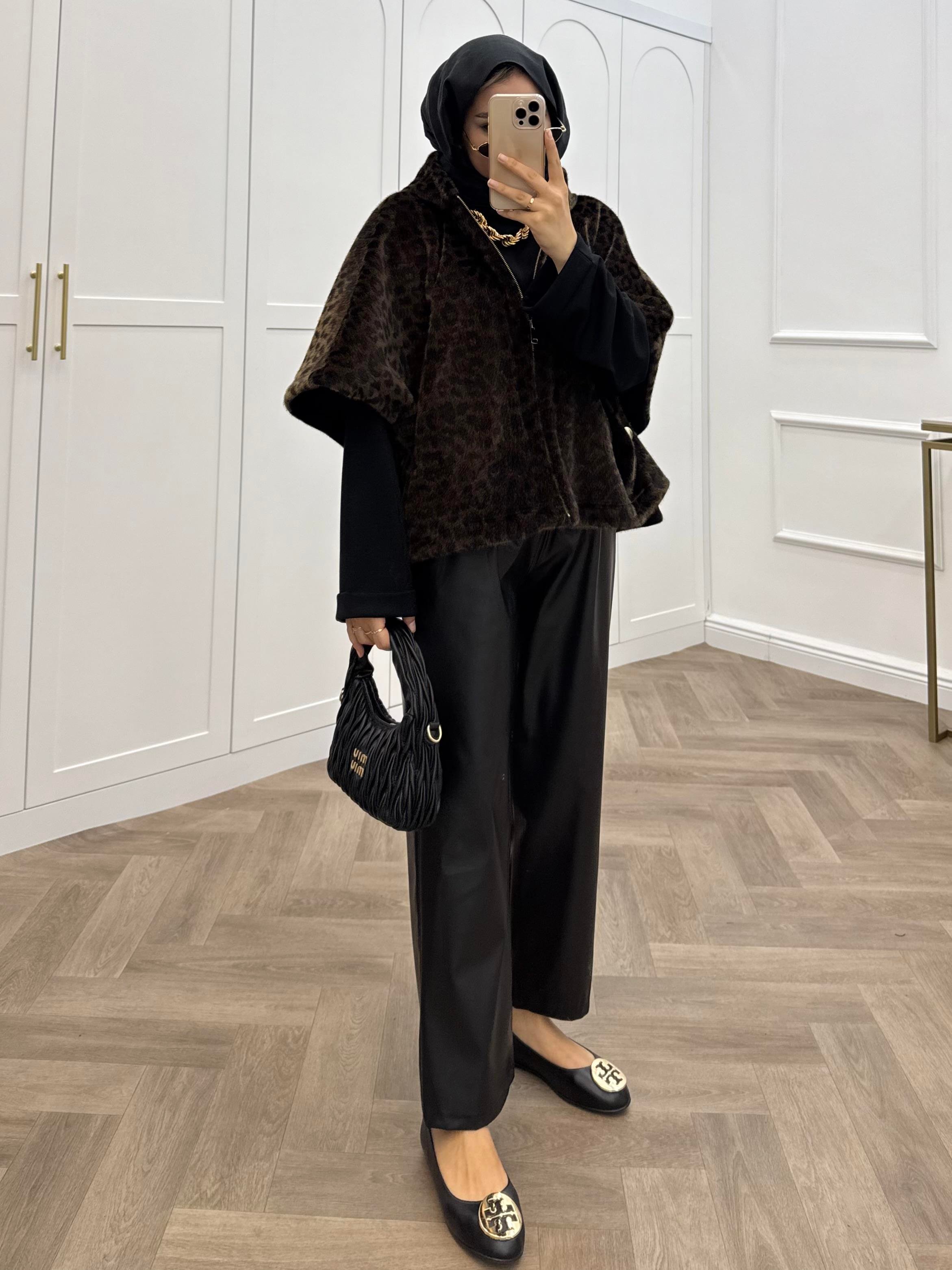 LEOPAR PANÇO YELEK KAHVE