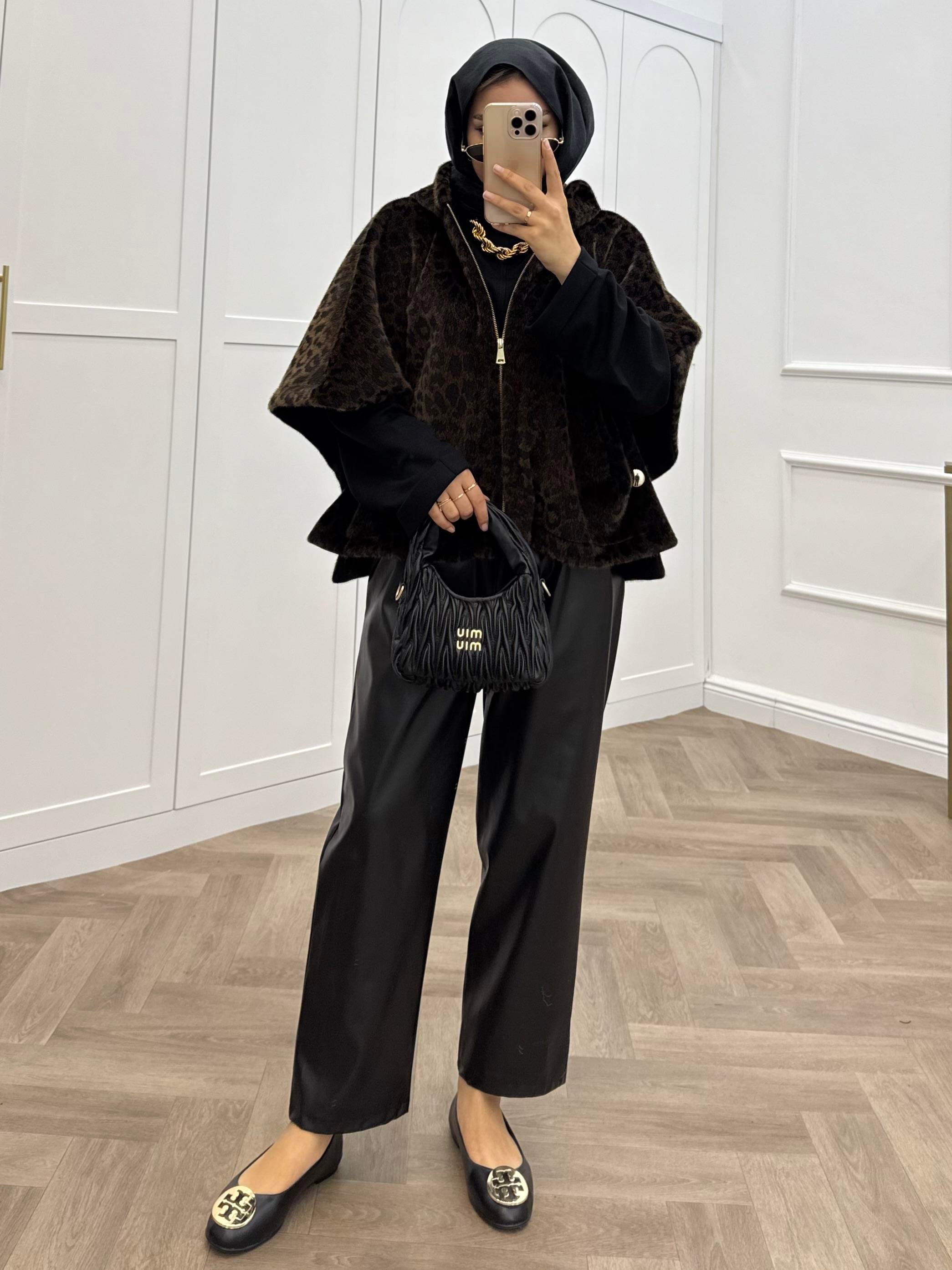 LEOPAR PANÇO YELEK KAHVE