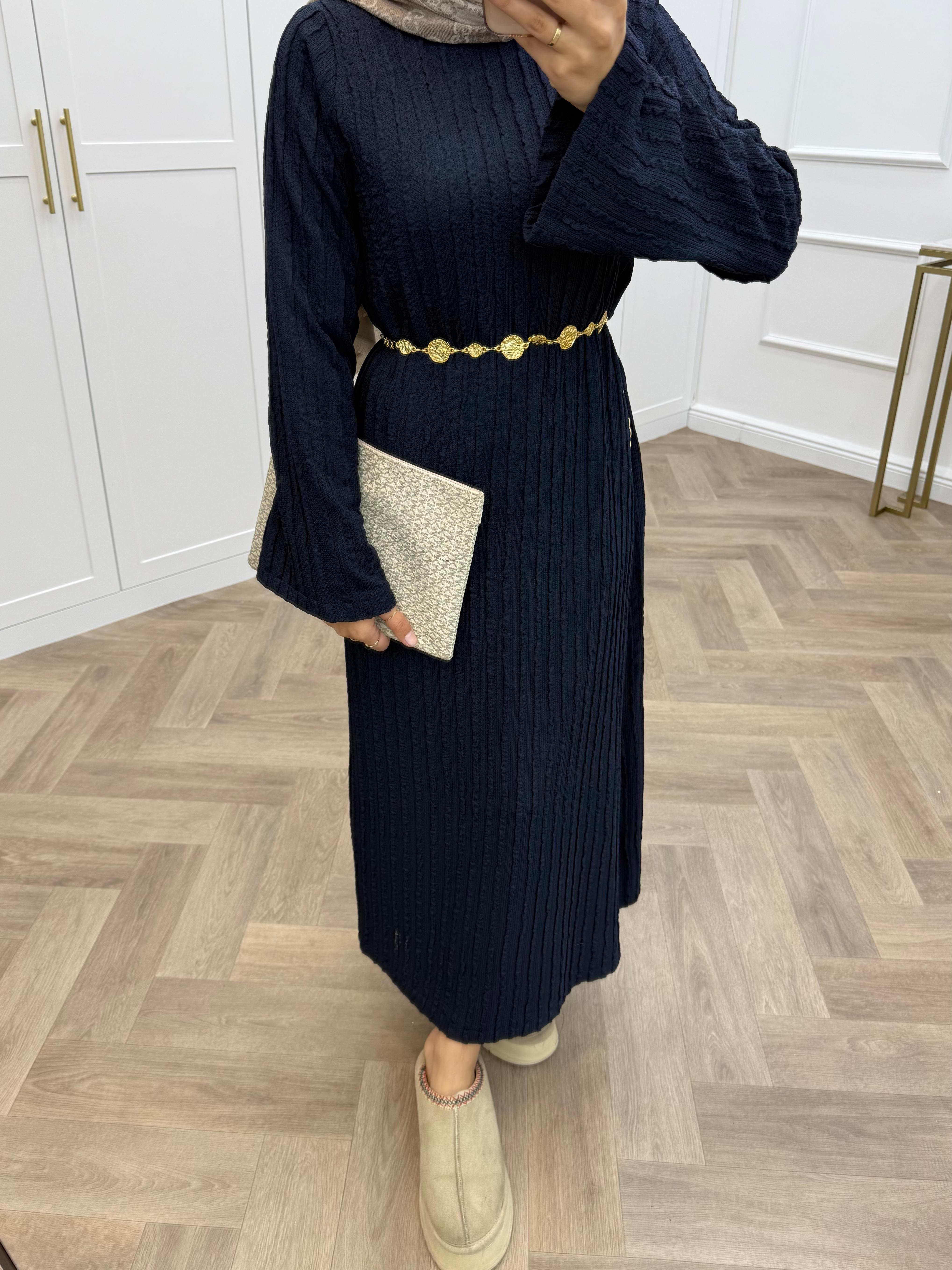 LİVA ELBİSE LACİVERT