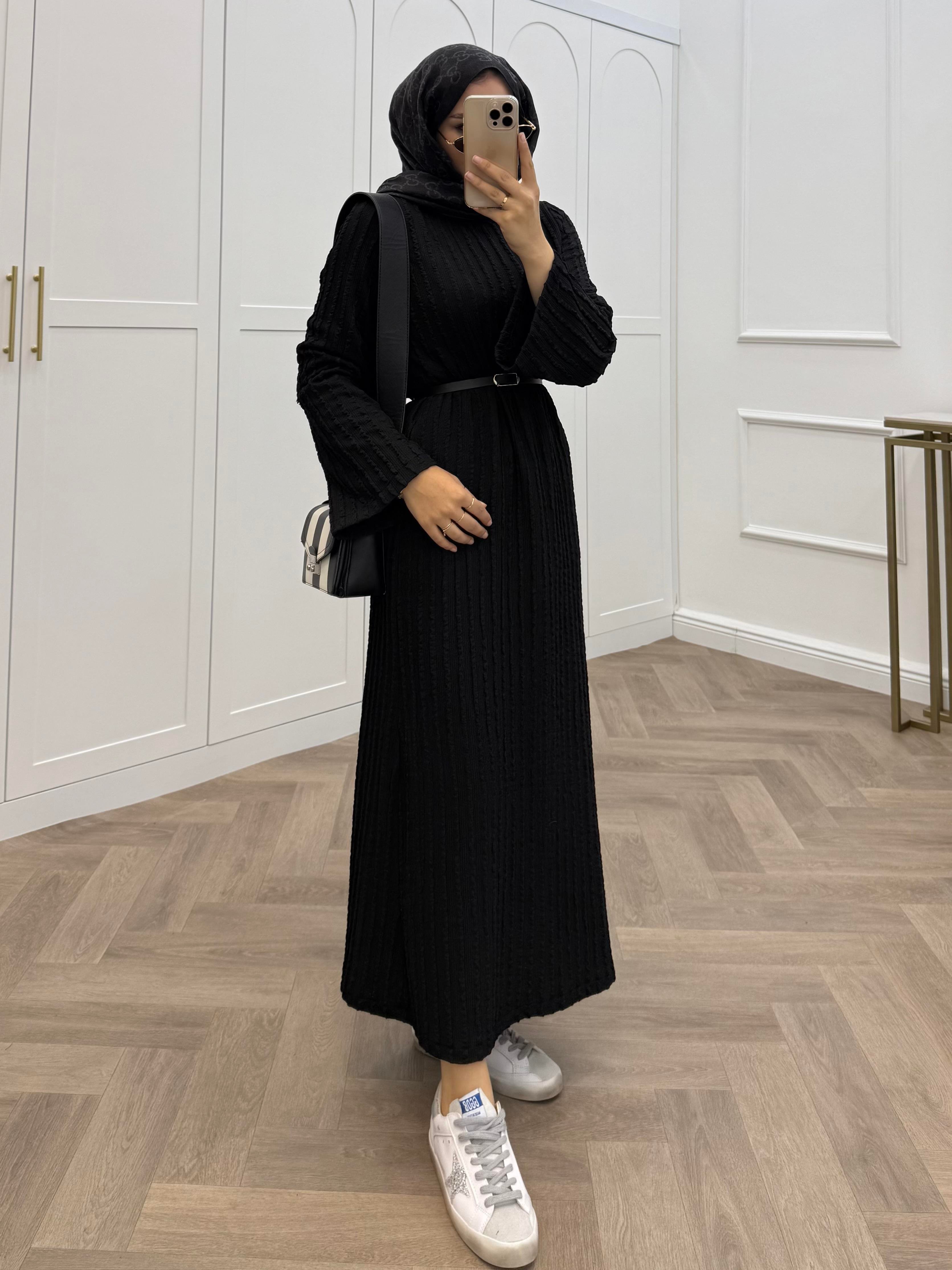 LİVA ELBİSE SİYAH