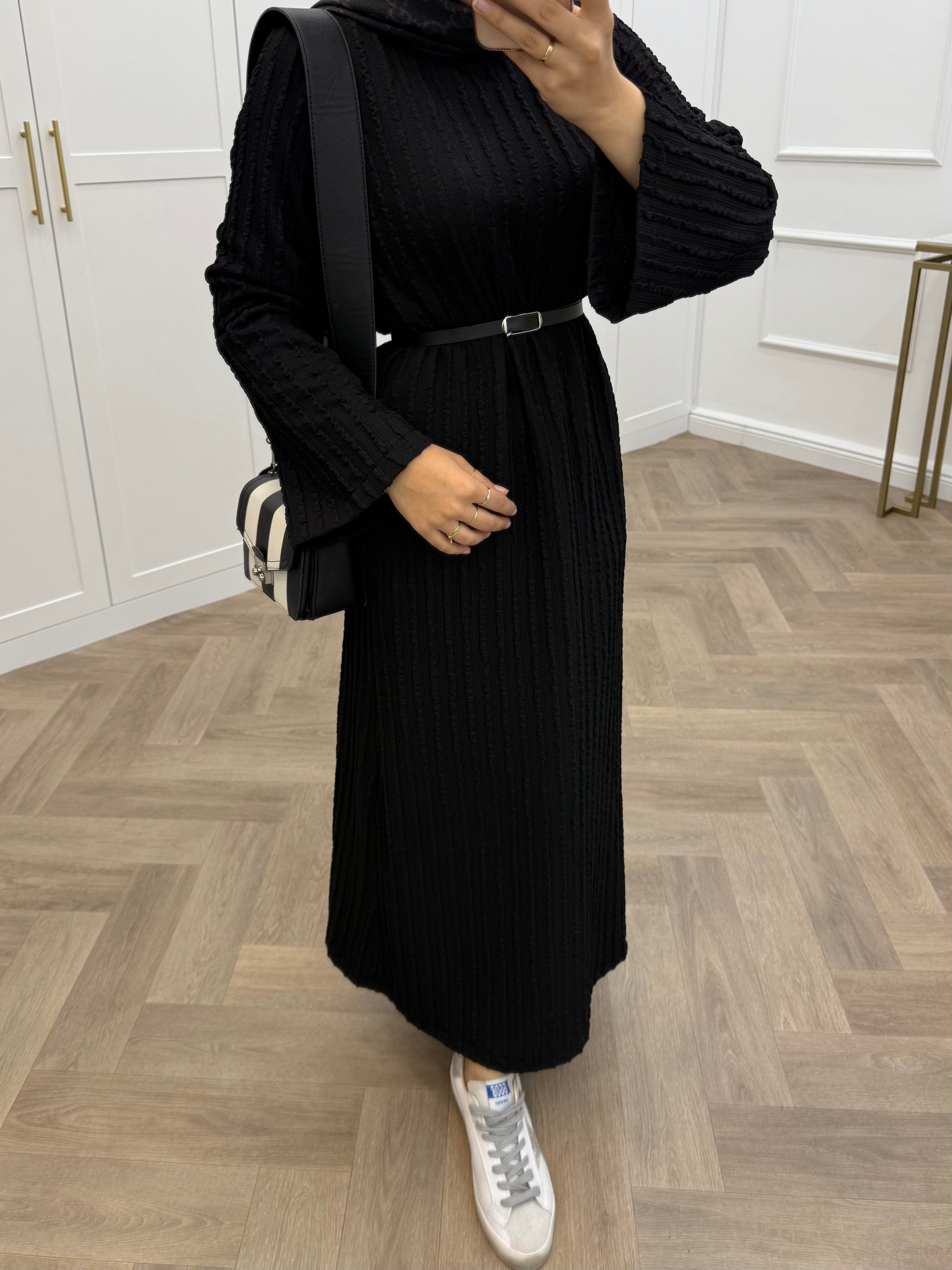 LİVA ELBİSE SİYAH