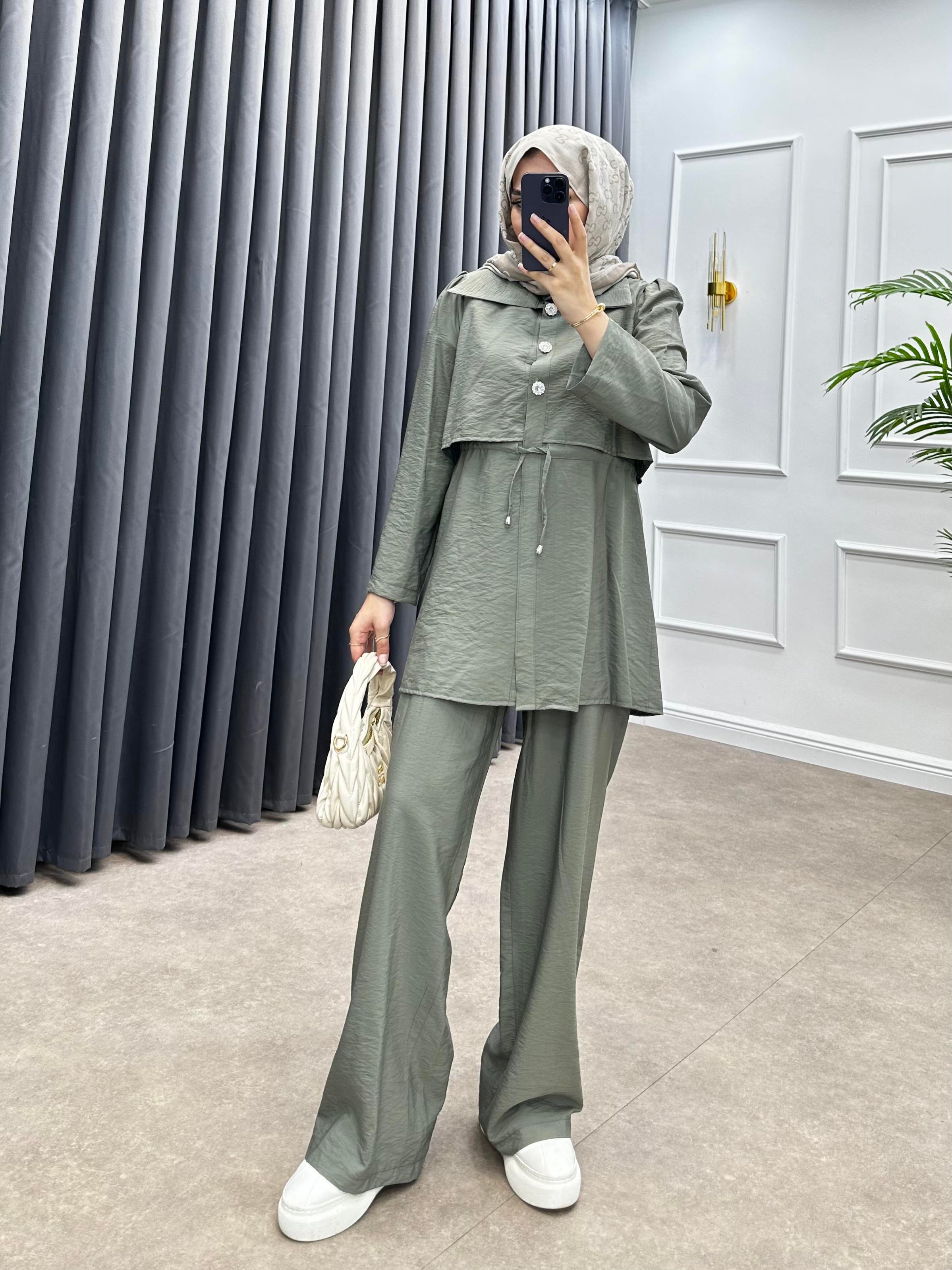 MİNA PANTOLONLU TAKIM HAKİ