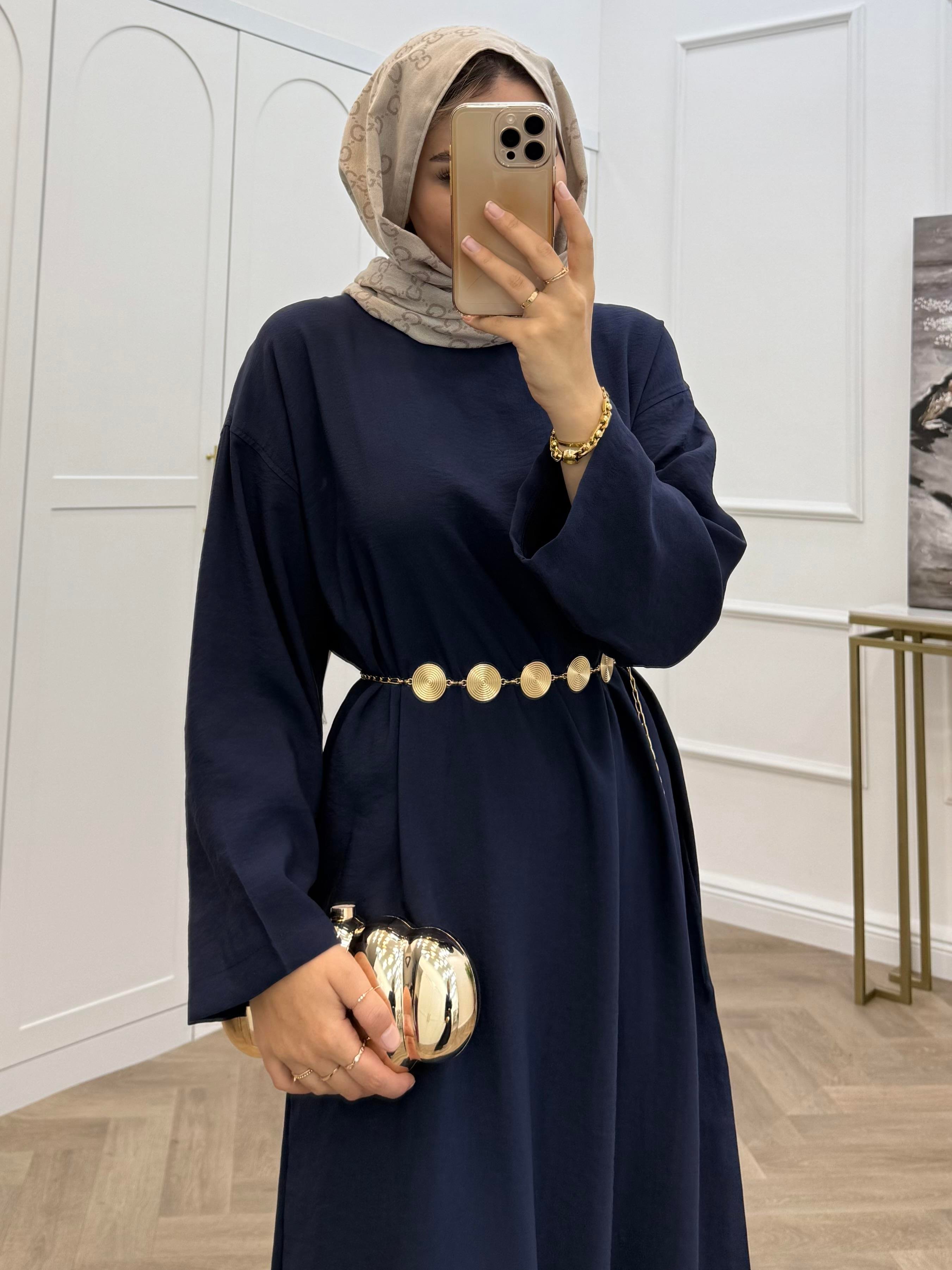 MODAL BASİC ELBİSE LACİVERT