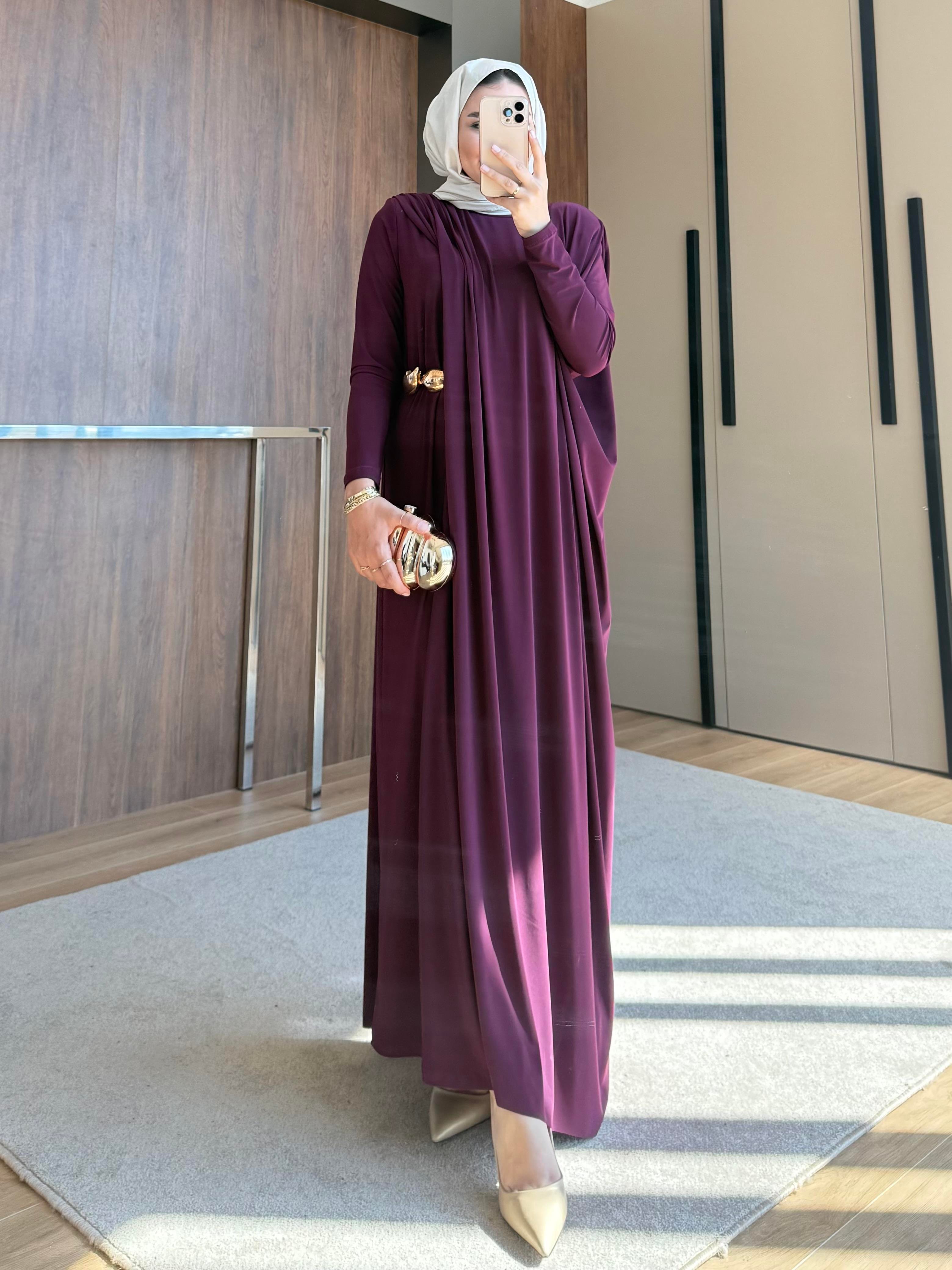 KAHVE KEMERLİ SANDY ELBİSE MÜRDÜM 