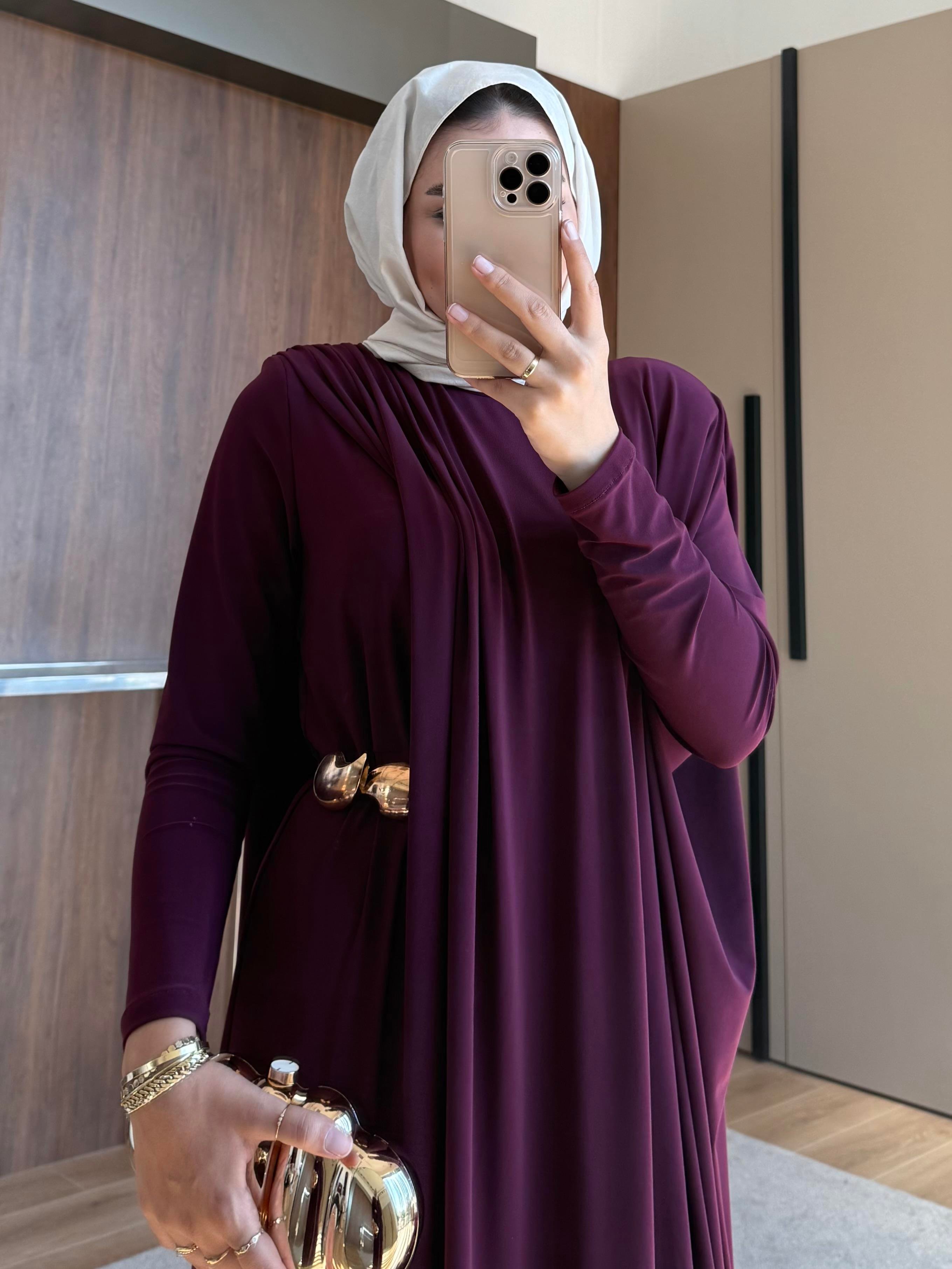 KAHVE KEMERLİ SANDY ELBİSE MÜRDÜM 