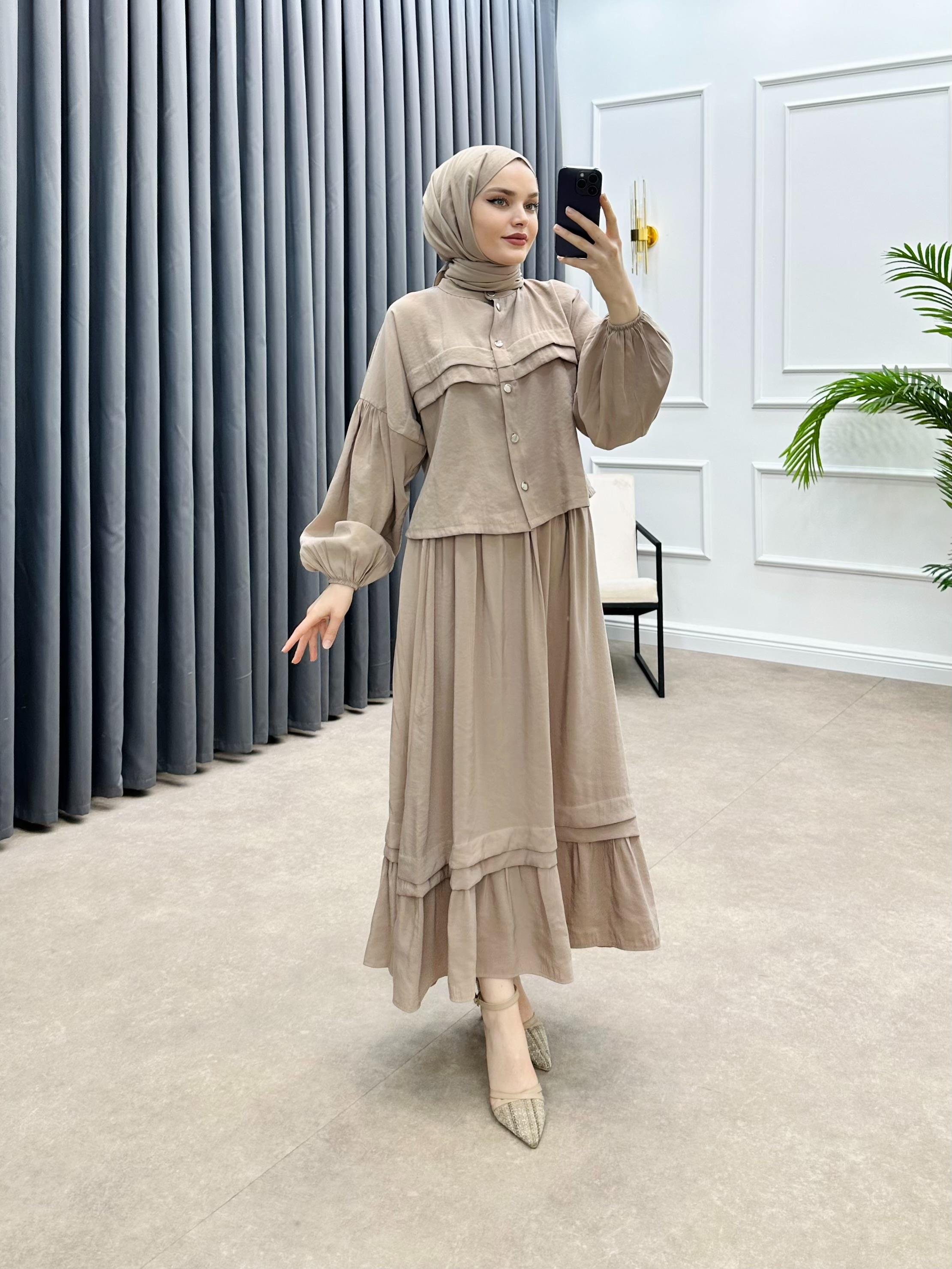 NES ETEKLİ TAKIM BEJ