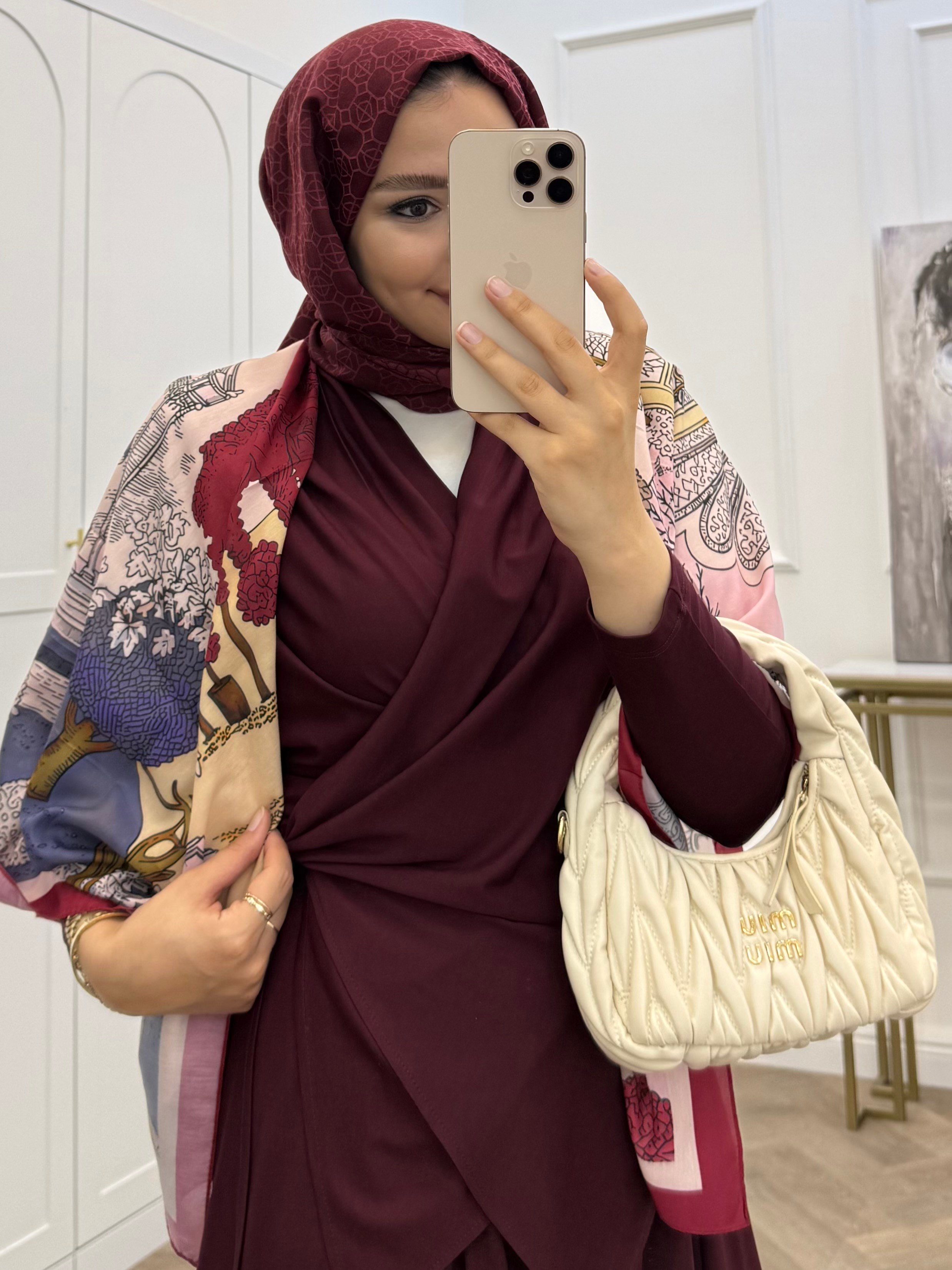 ÖNDEN BAĞLAMALI OYSHO PANTOLONLU TAKIM BORDO