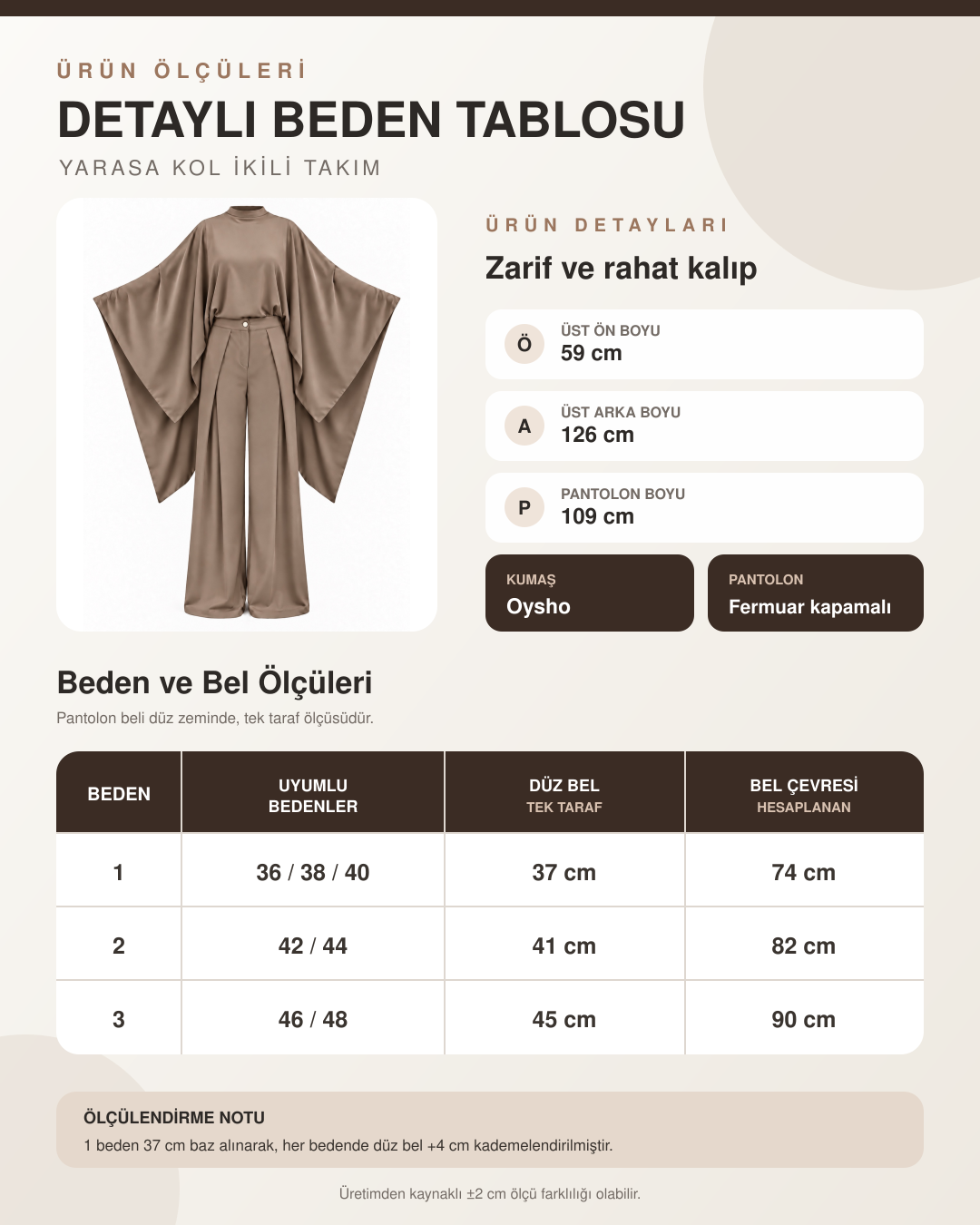 OYSO PELERİNLİ TAKIM BORDO