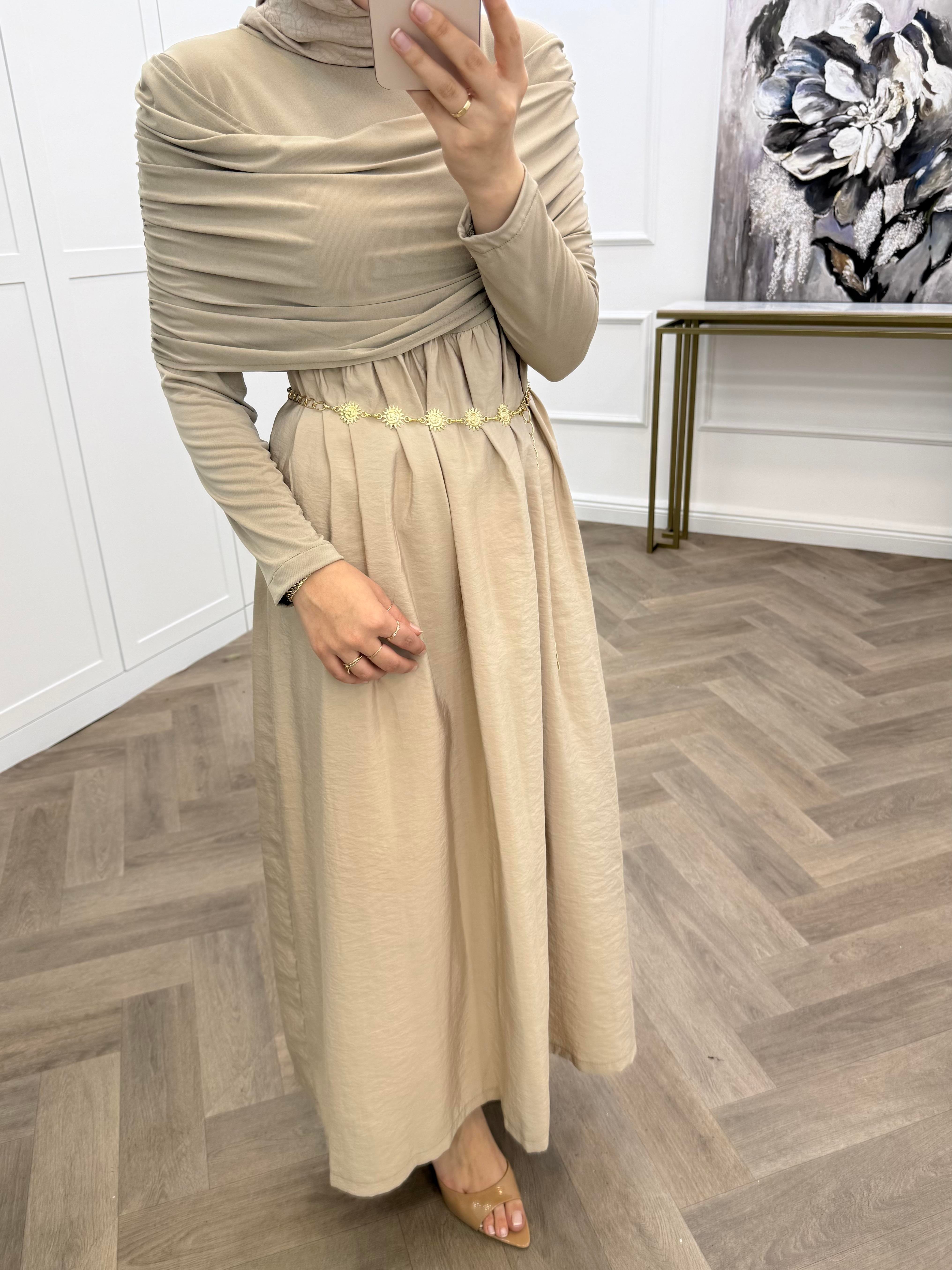 PANÇO SANDY ELBİSE BEJ