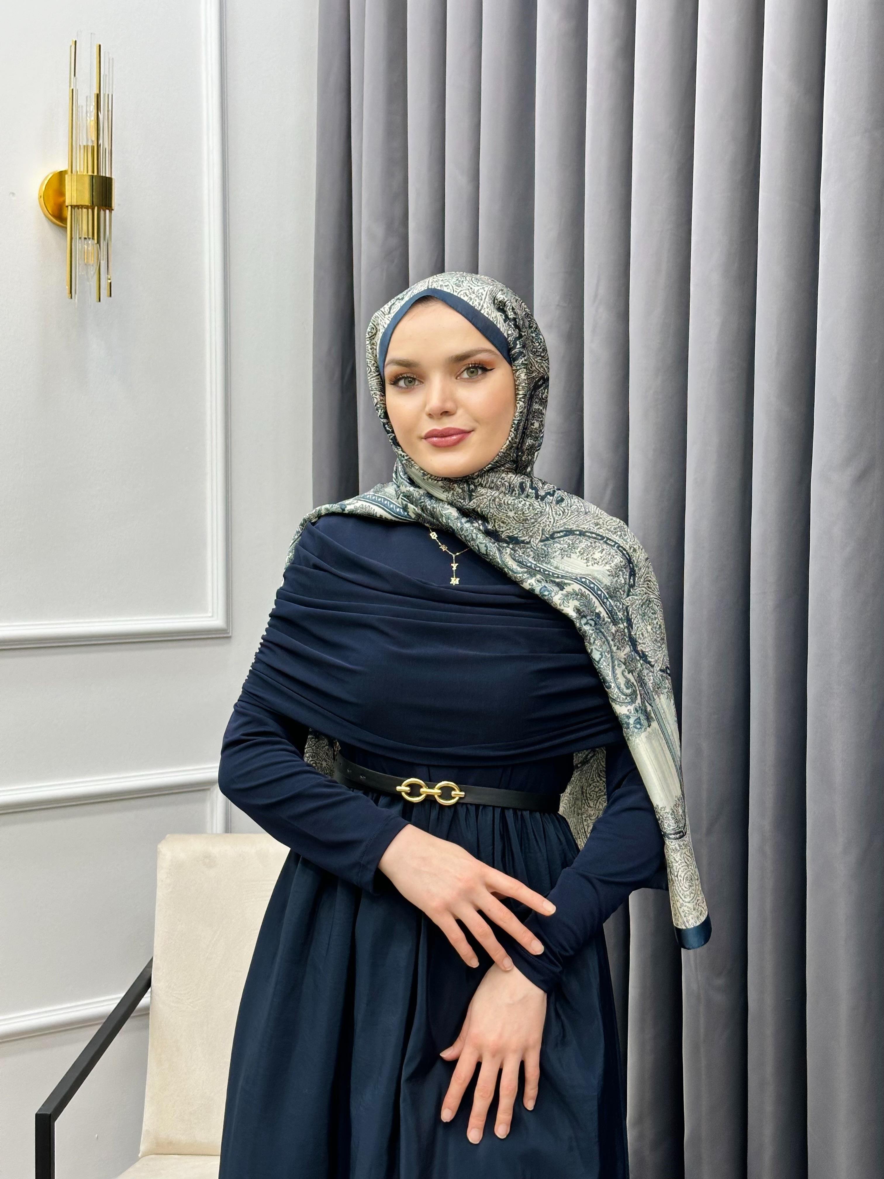 PANÇO SANDY ELBİSE LACİVERT