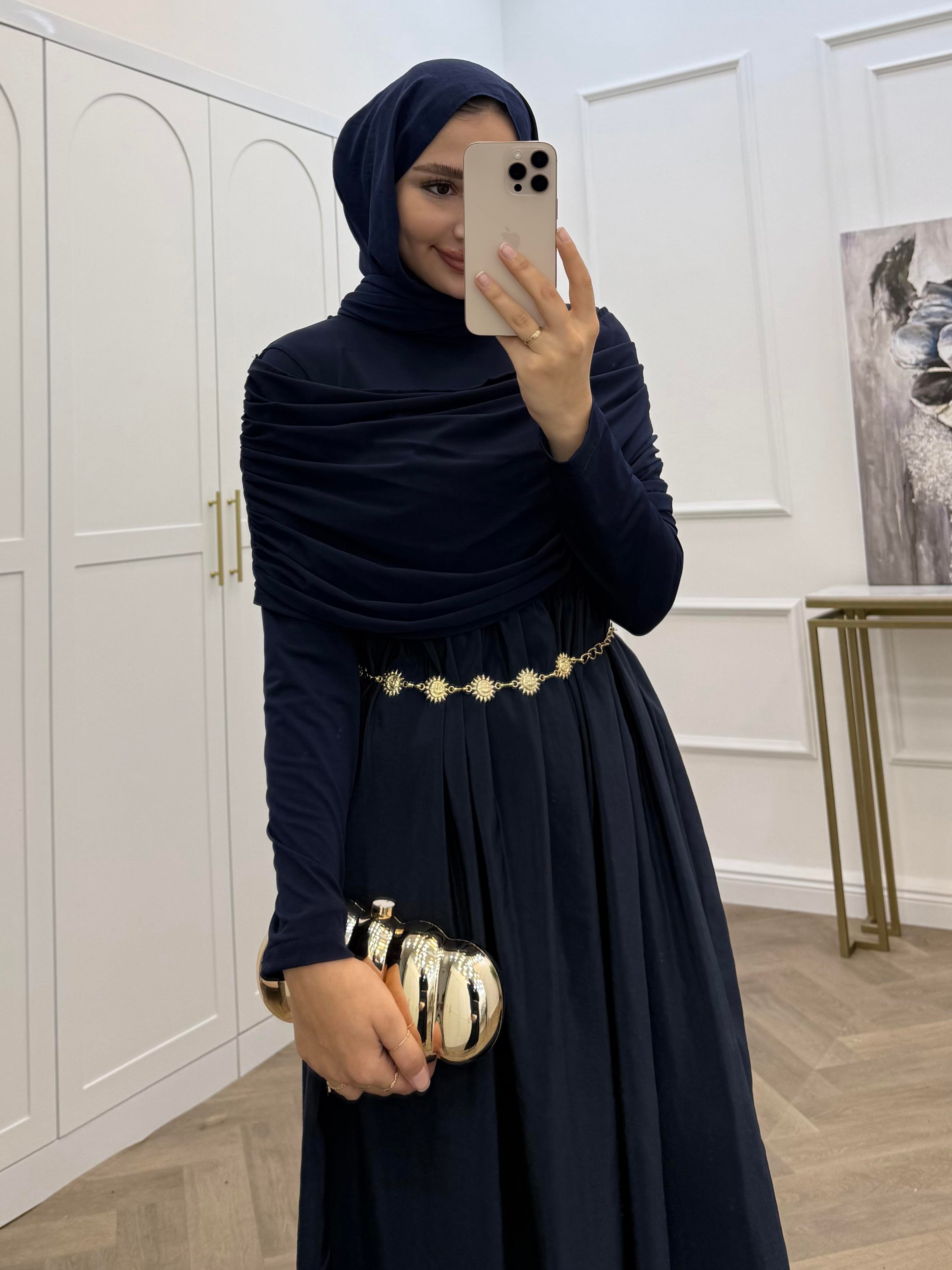 PANÇO SANDY ELBİSE LACİVERT