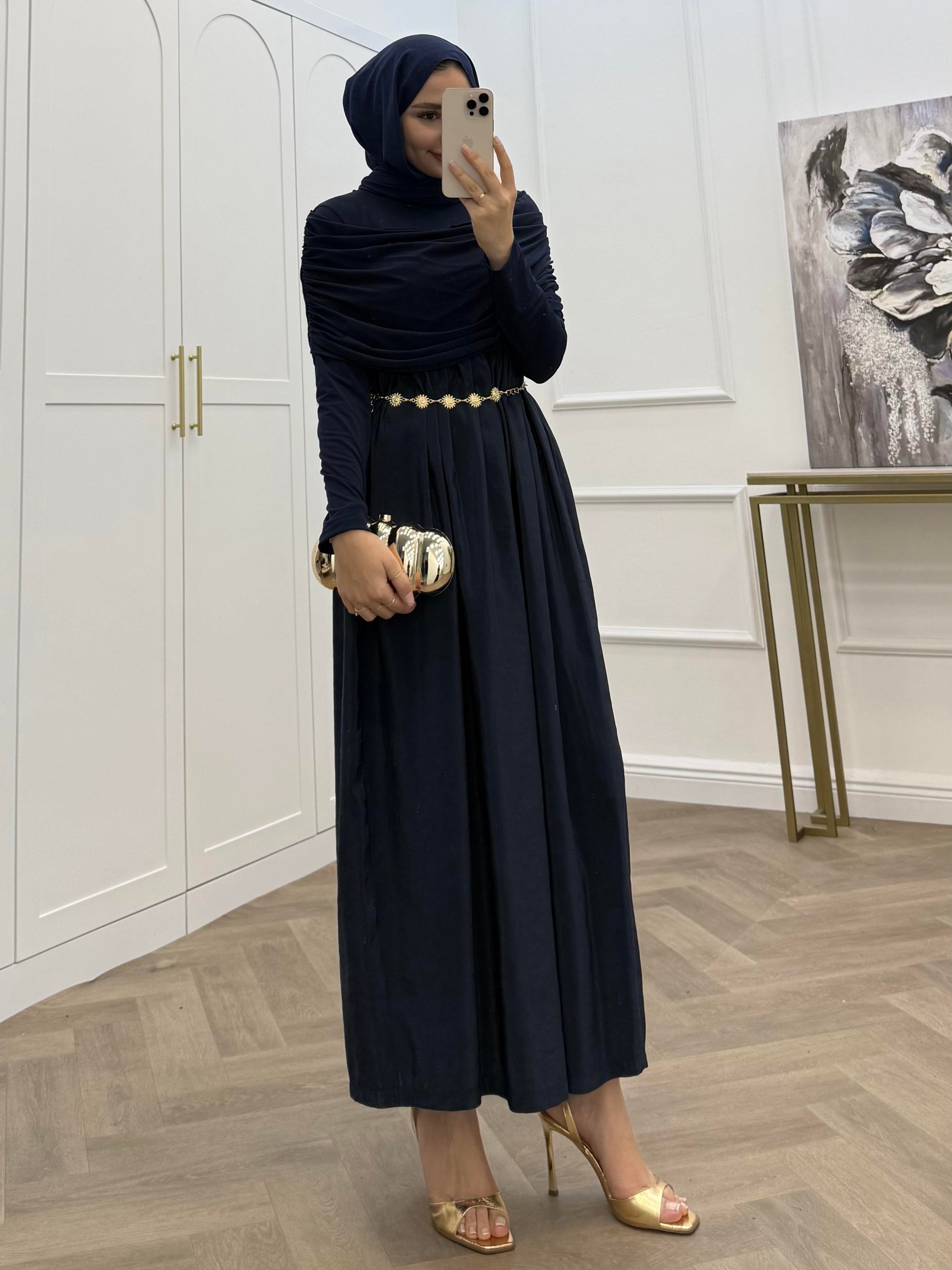 PANÇO SANDY ELBİSE LACİVERT