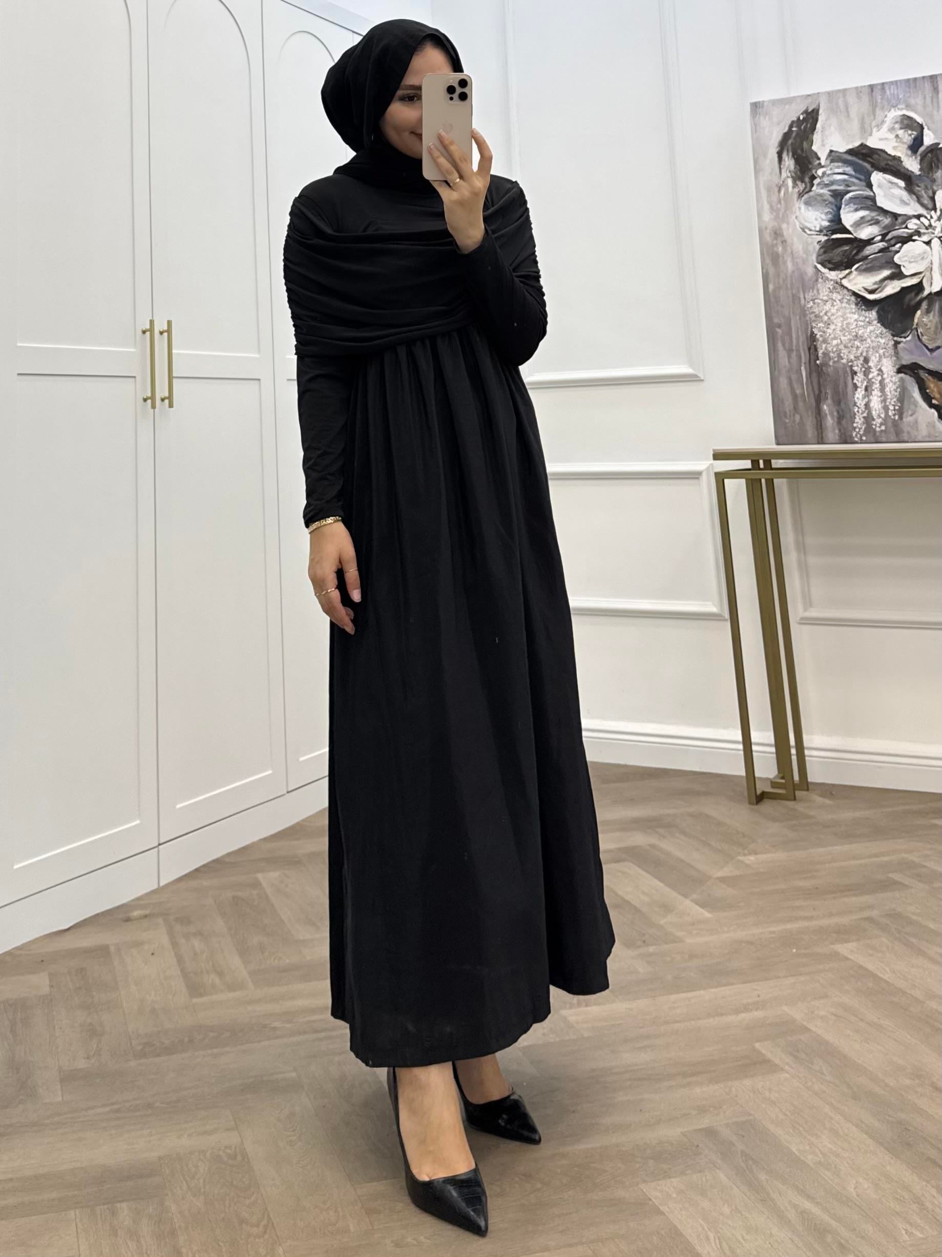 PANÇO SANDY ELBİSE SİYAH