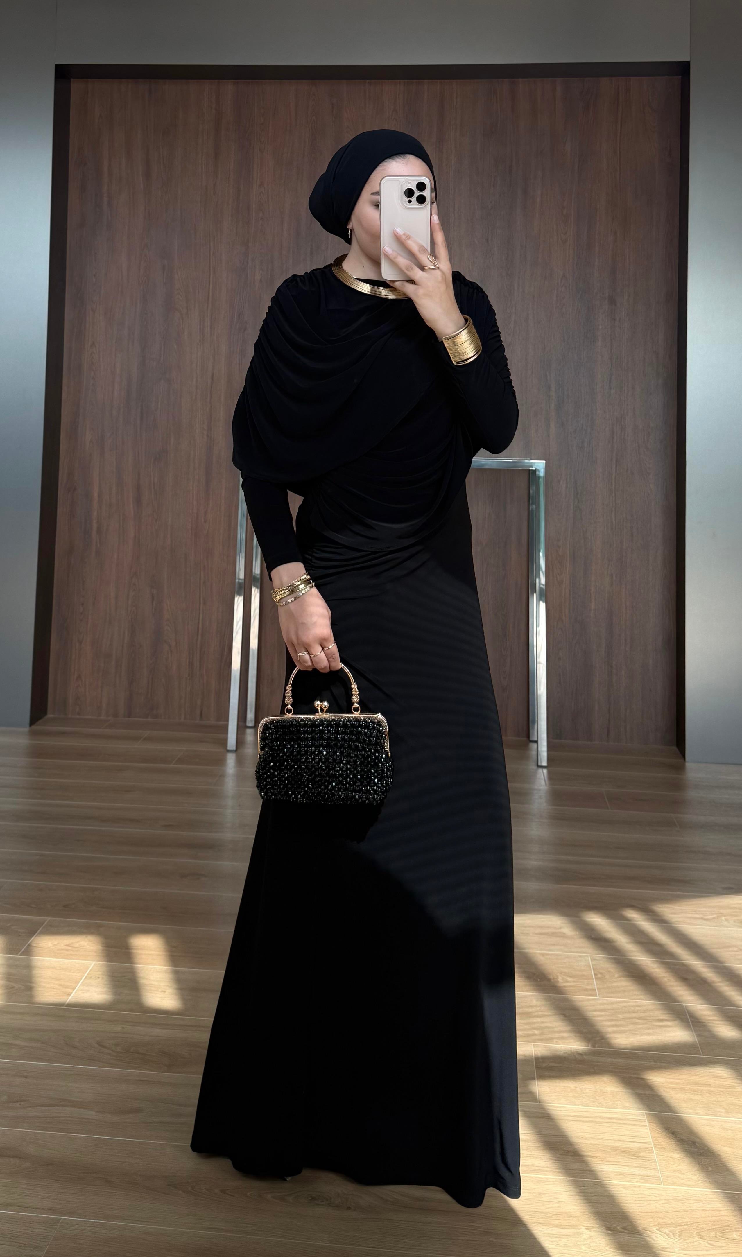 PANÇO SANDY ELBİSE SİYAH