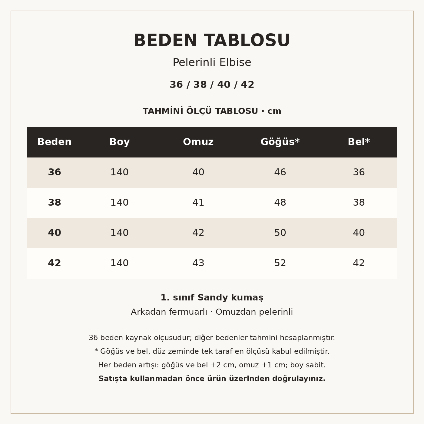 PELERİN DETAY GOLD TOKALI SANDY ELBİSE KAHVE