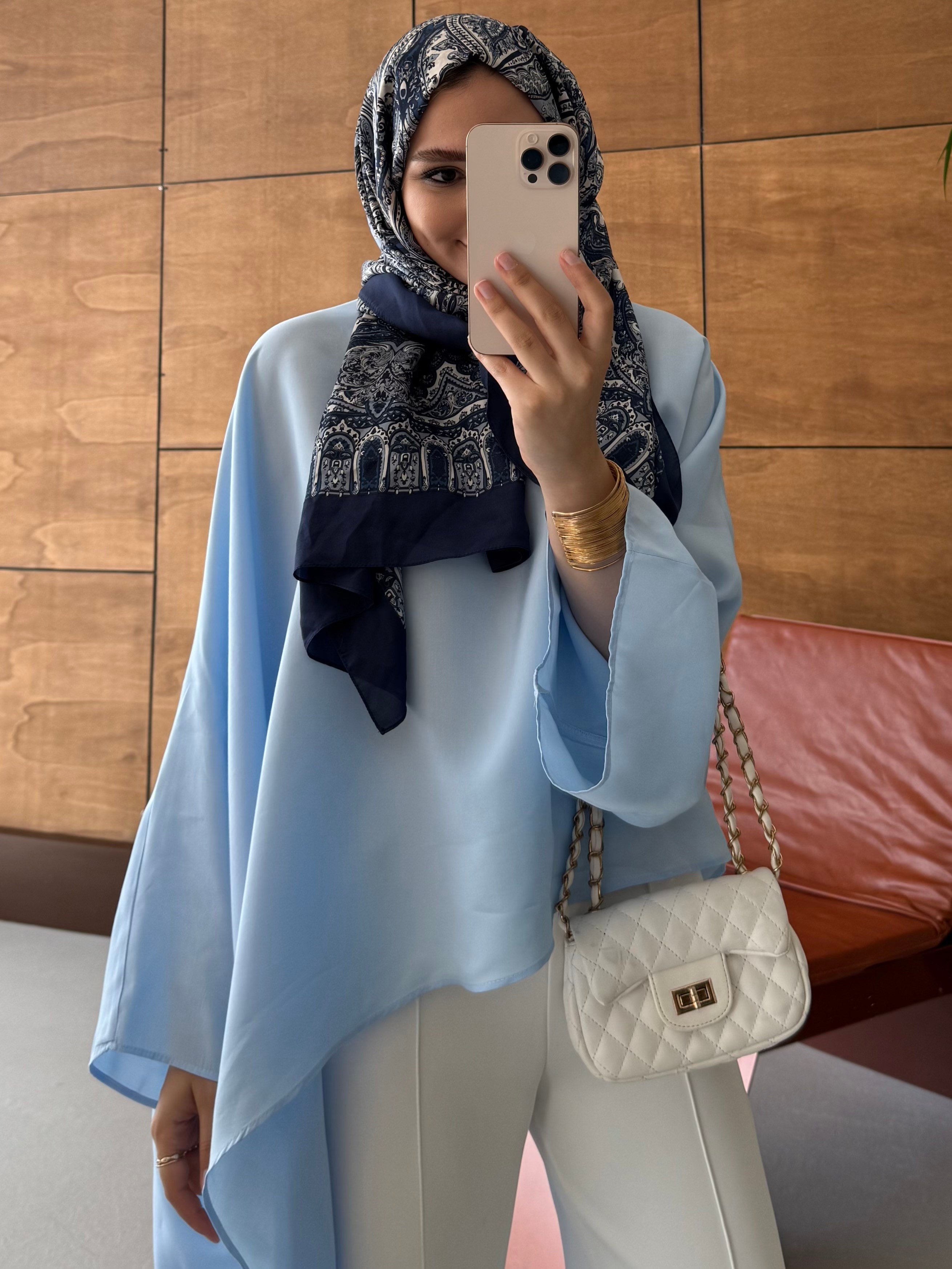 PELERİNLİ BLUZ BEBE MAVİSİ