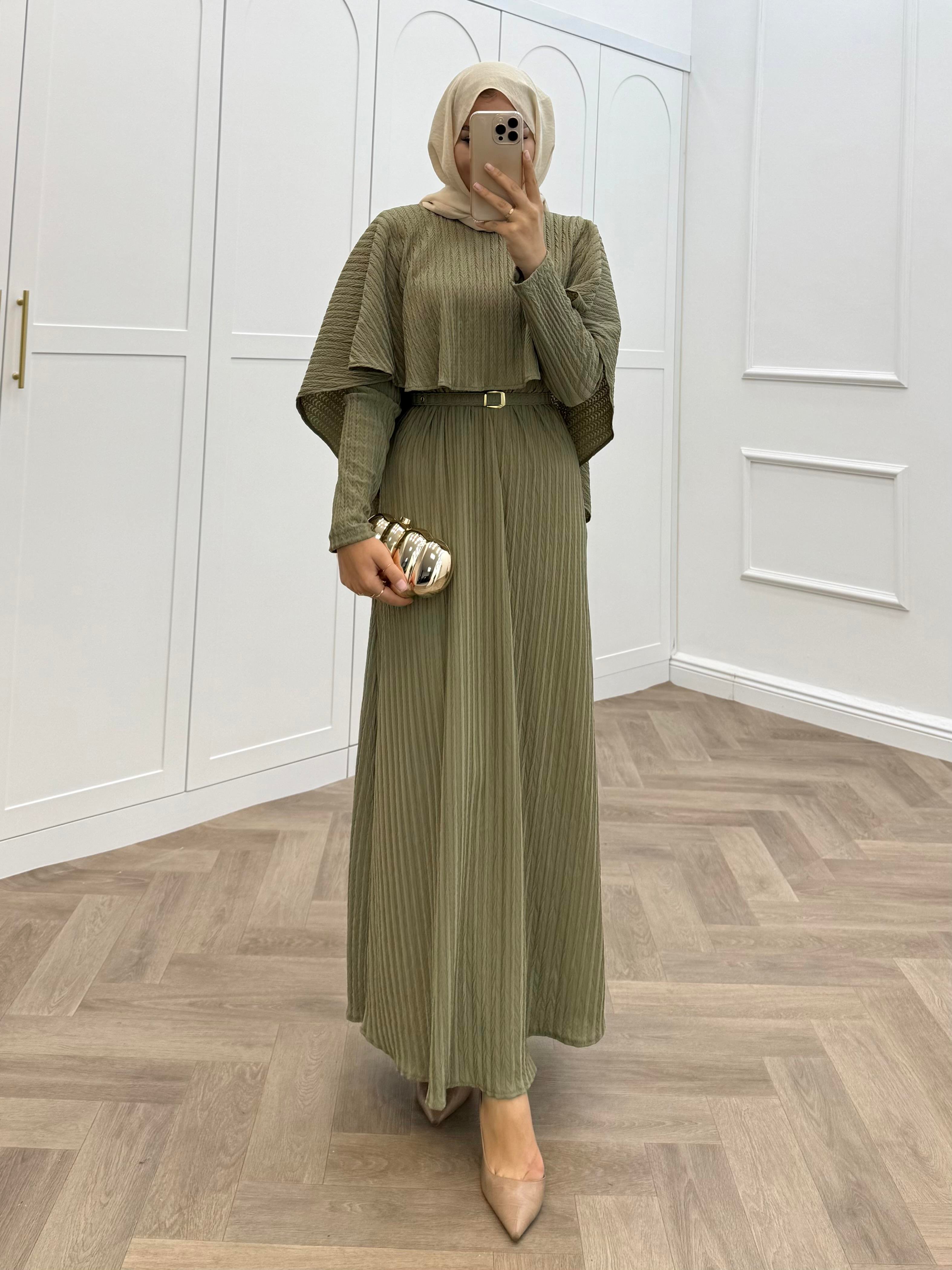 PELERİNLİ DİVA ELBİSE ÇAĞLA