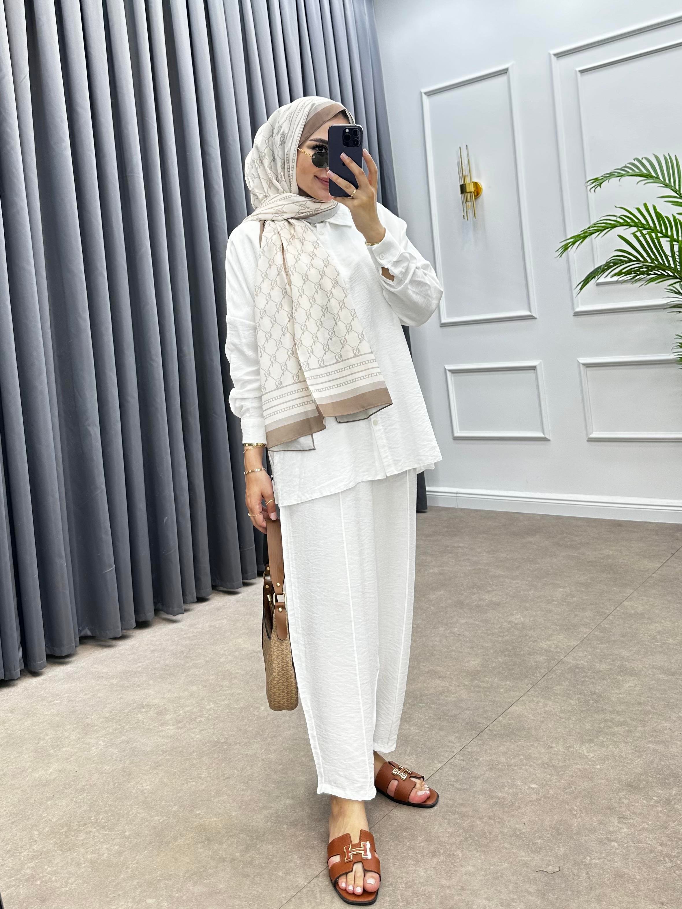 PİGA ŞALVARLI TAKIM BEYAZ