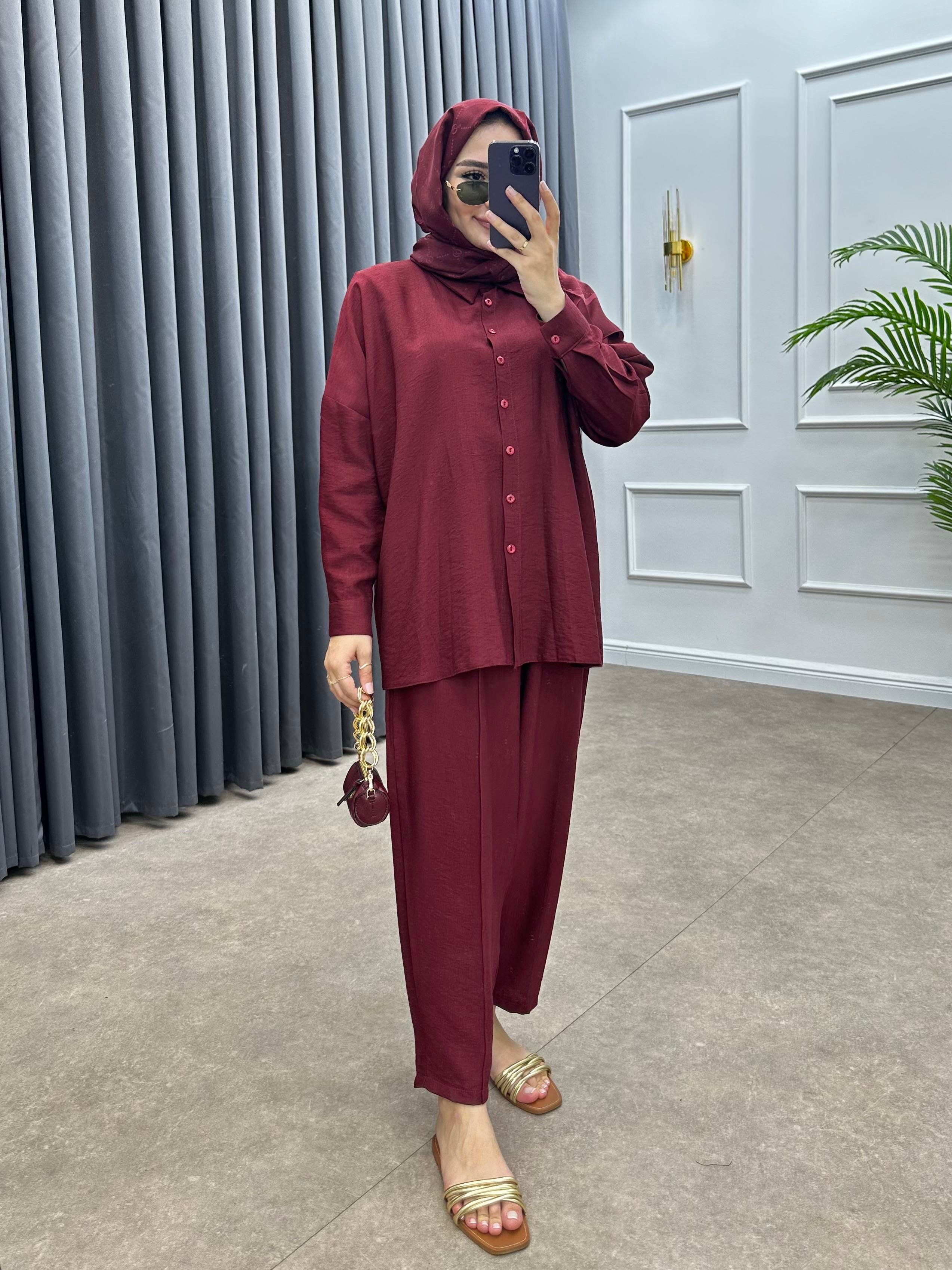 PİGA ŞALVARLI TAKIM BORDO