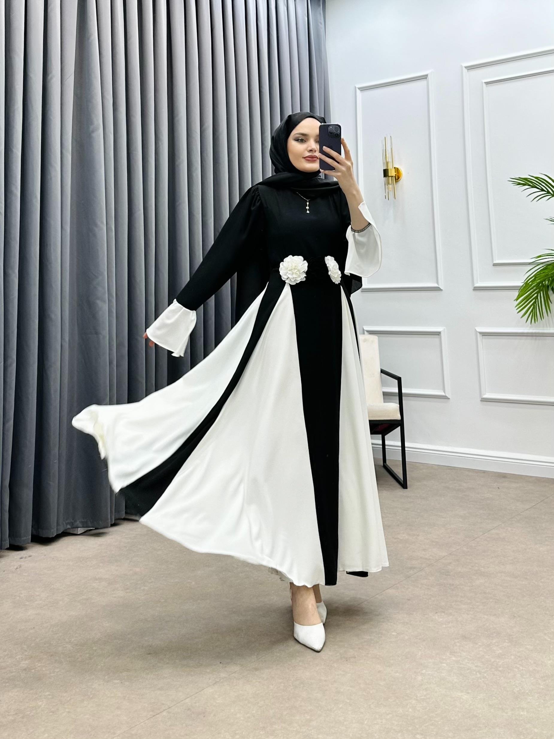 POLYANNA KREP ELBİSE SİYAH