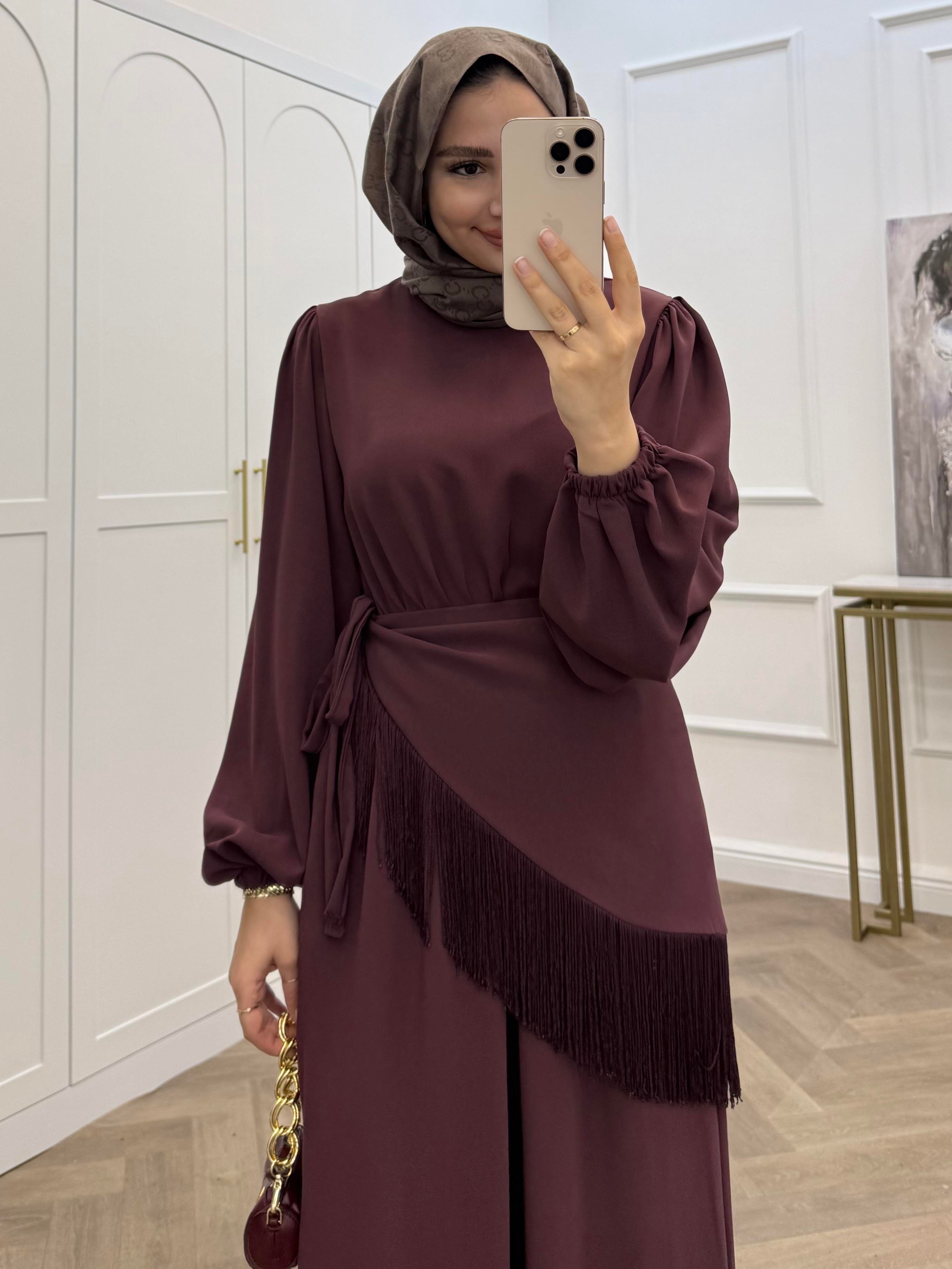 PÜSKÜLLÜ TULUM BORDO