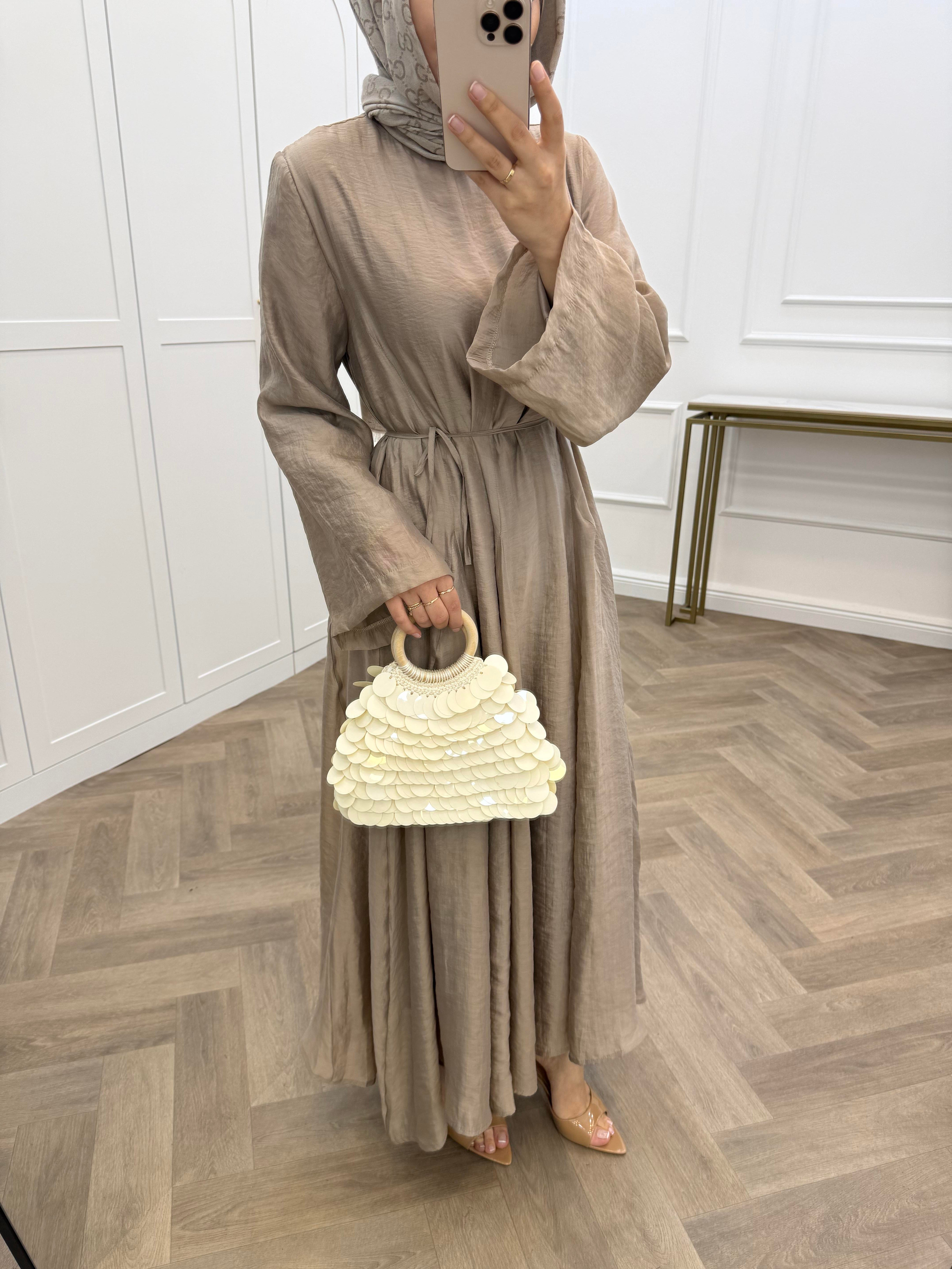 RİSSA ŞİFON ELBİSE BEJ