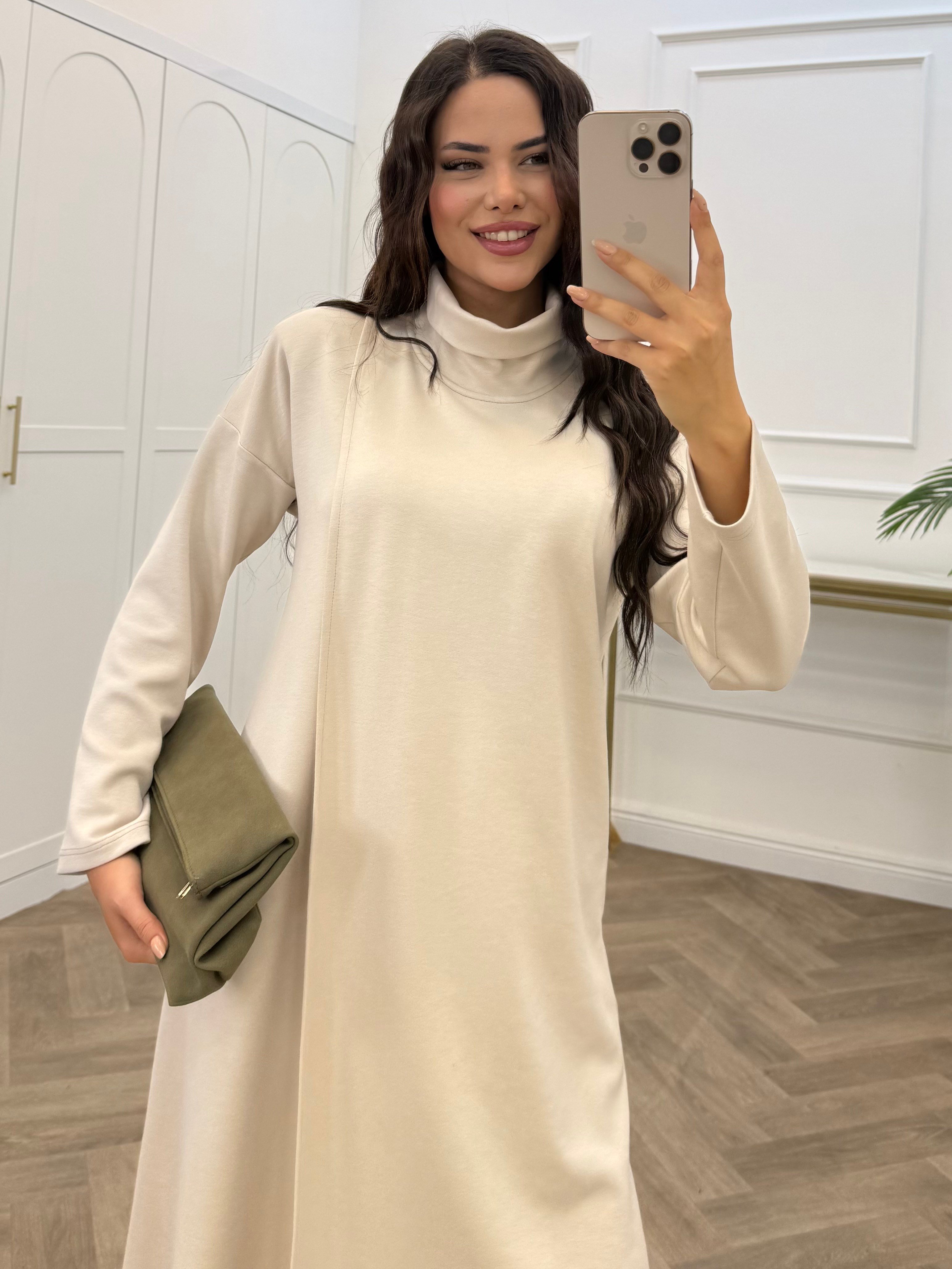 ROSSO TUNİKLİ OYSHO TAKIM BEJ