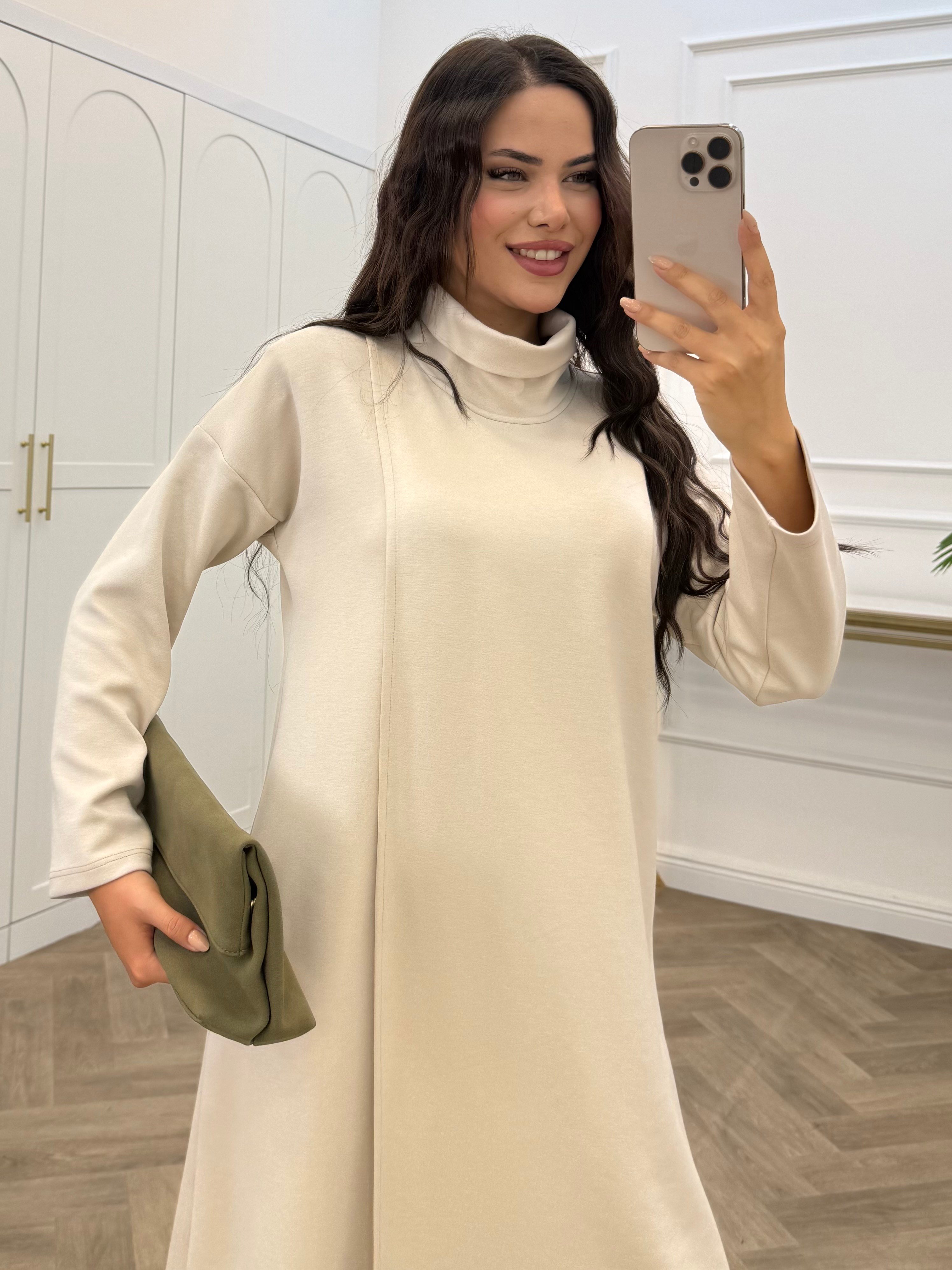 ROSSO TUNİKLİ OYSHO TAKIM BEJ
