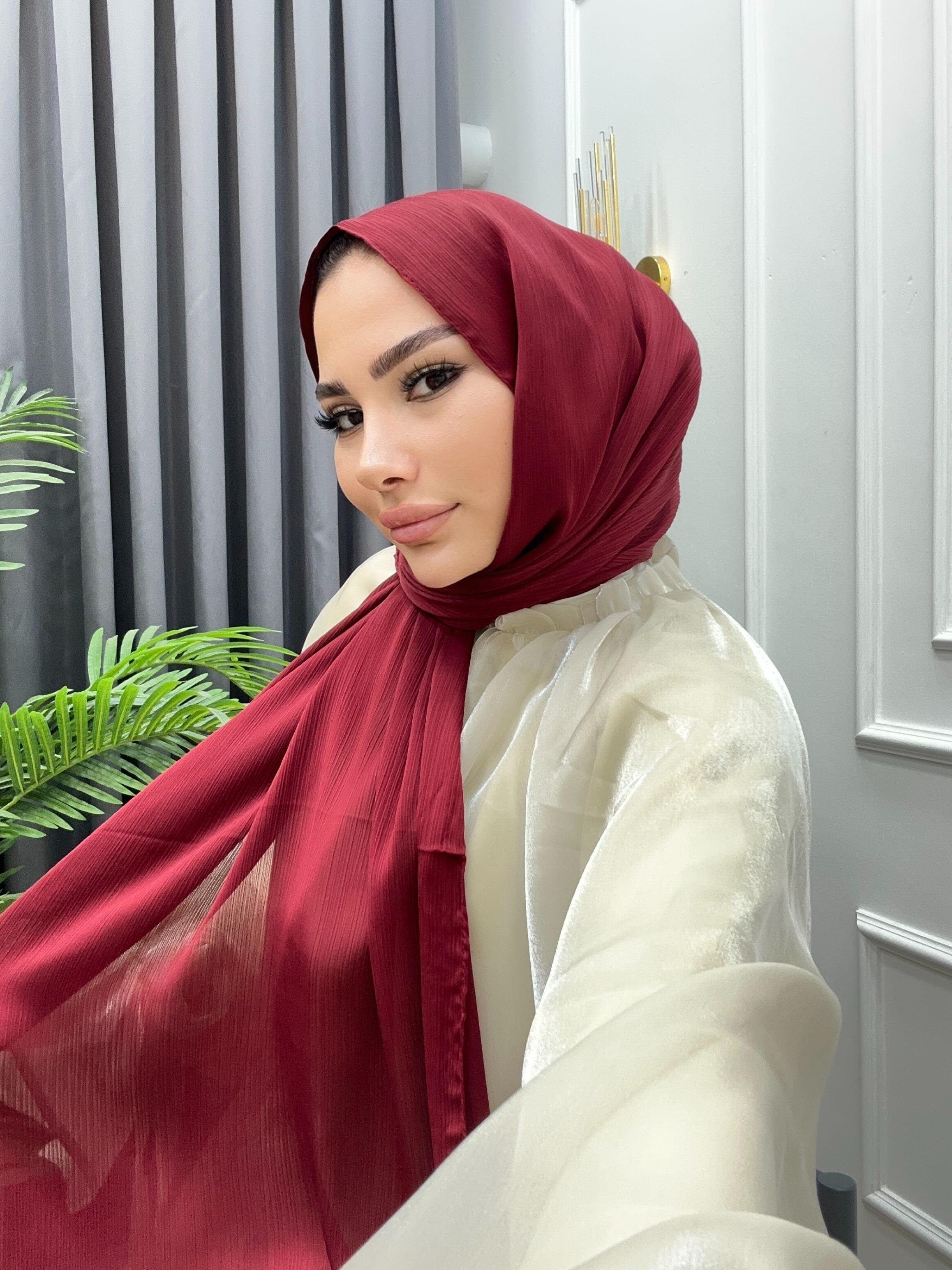 SAFİR İPEK ŞAL BORDO