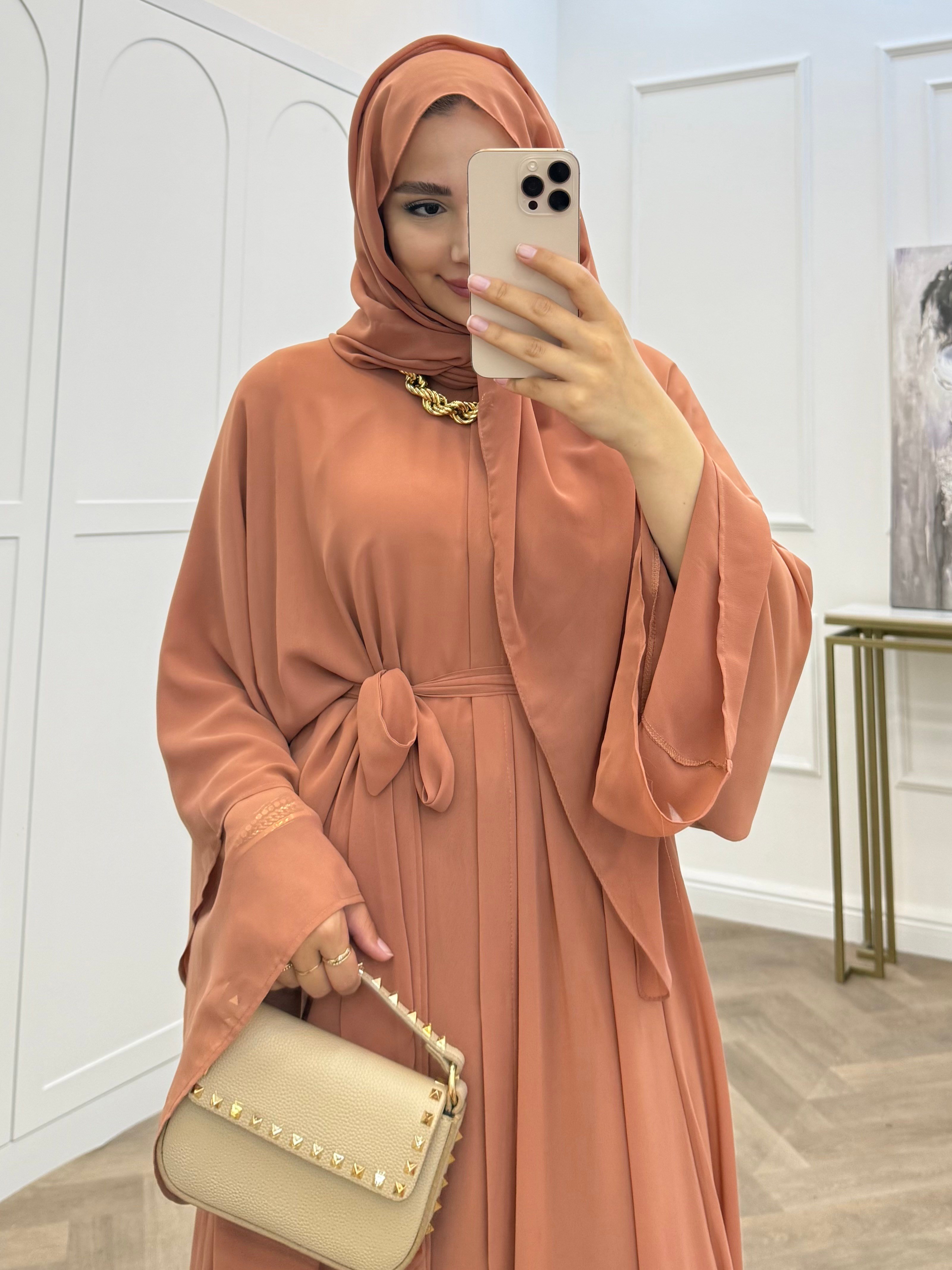 ŞAL DAHİL ŞİFON ABAYA SOMON