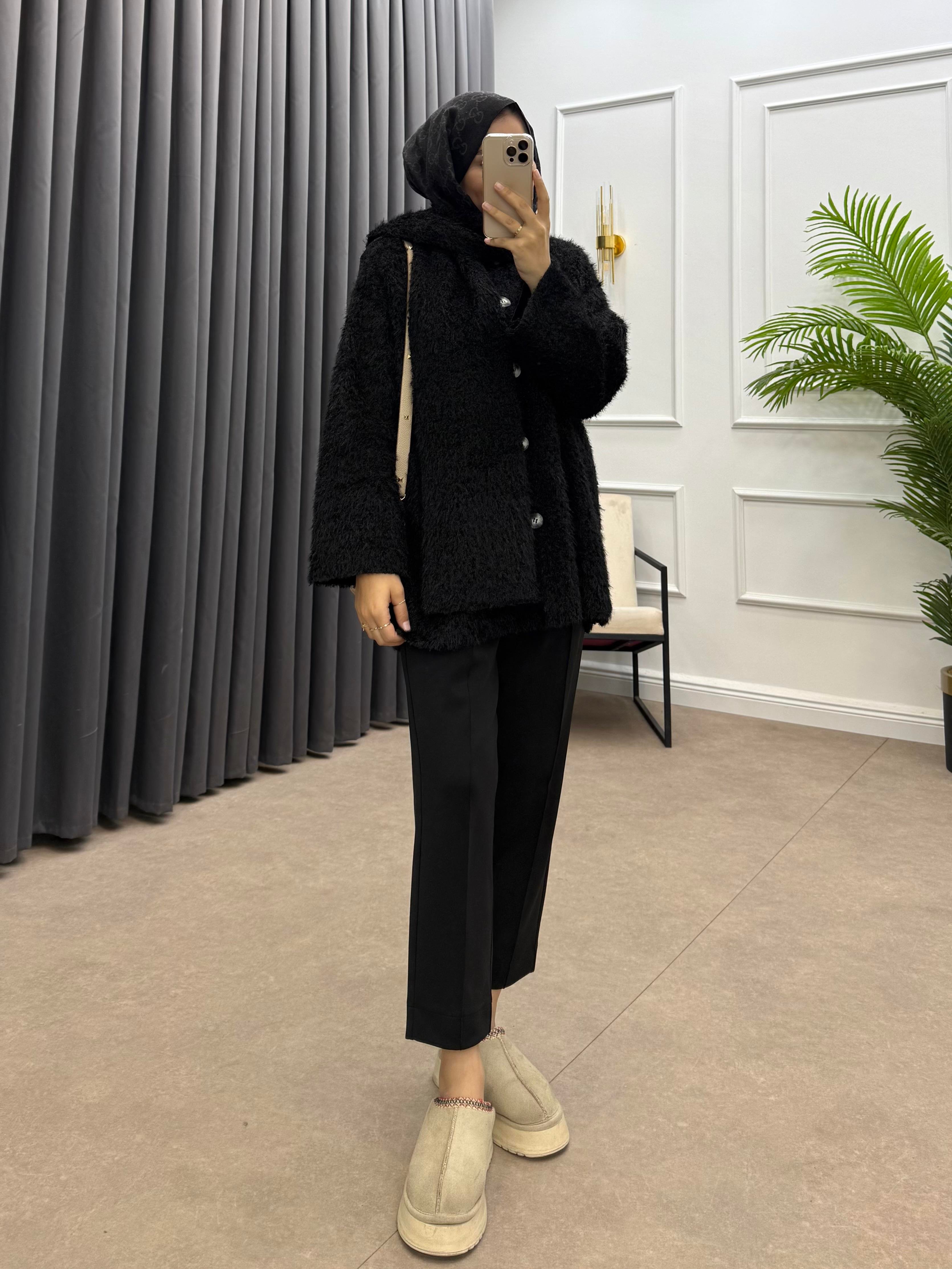 ŞAL DETAY KAŞE CEKET