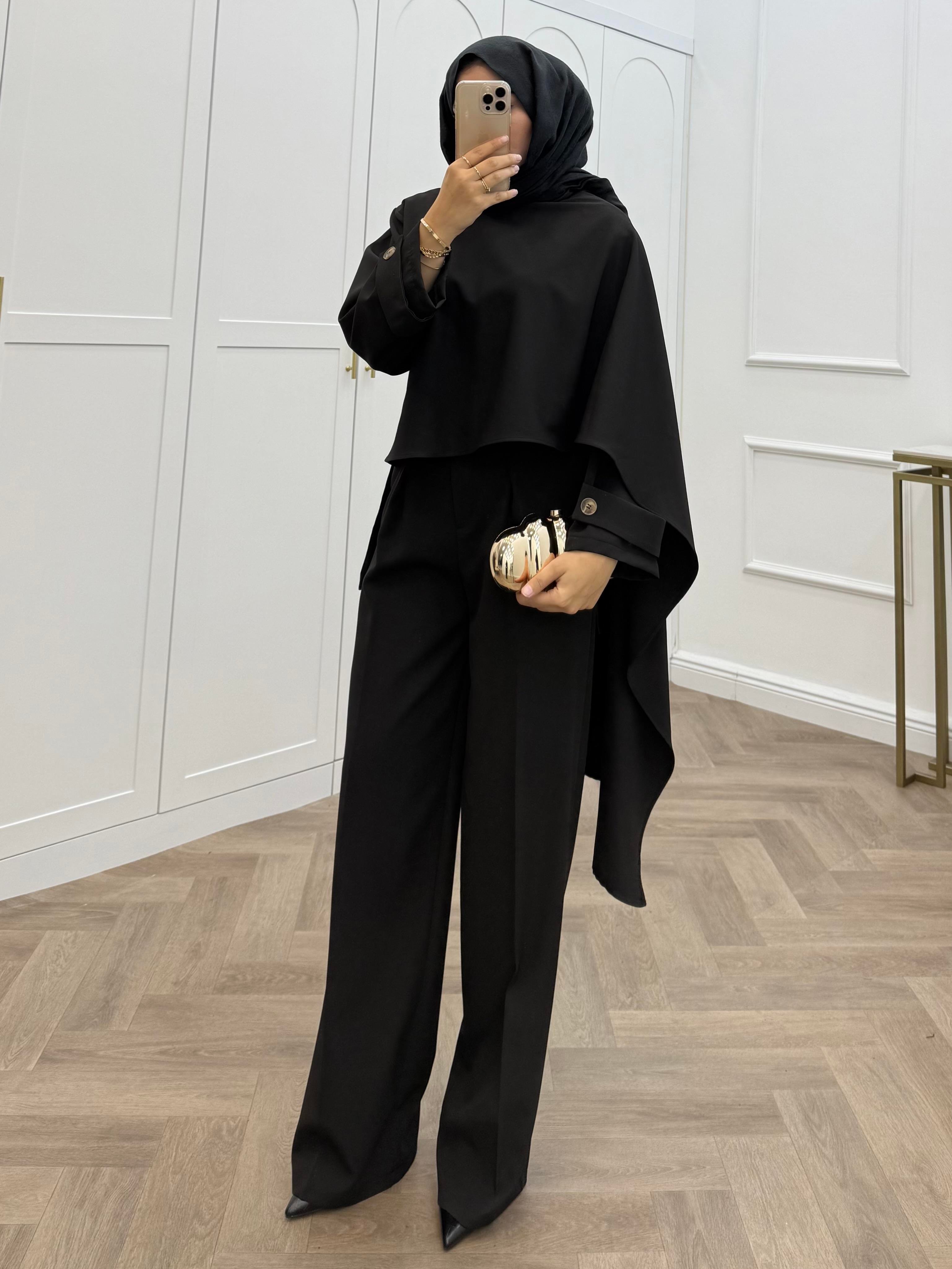 ŞAL DETAY KOL APOLETLİ PANTOLONLU TAKIM SARI