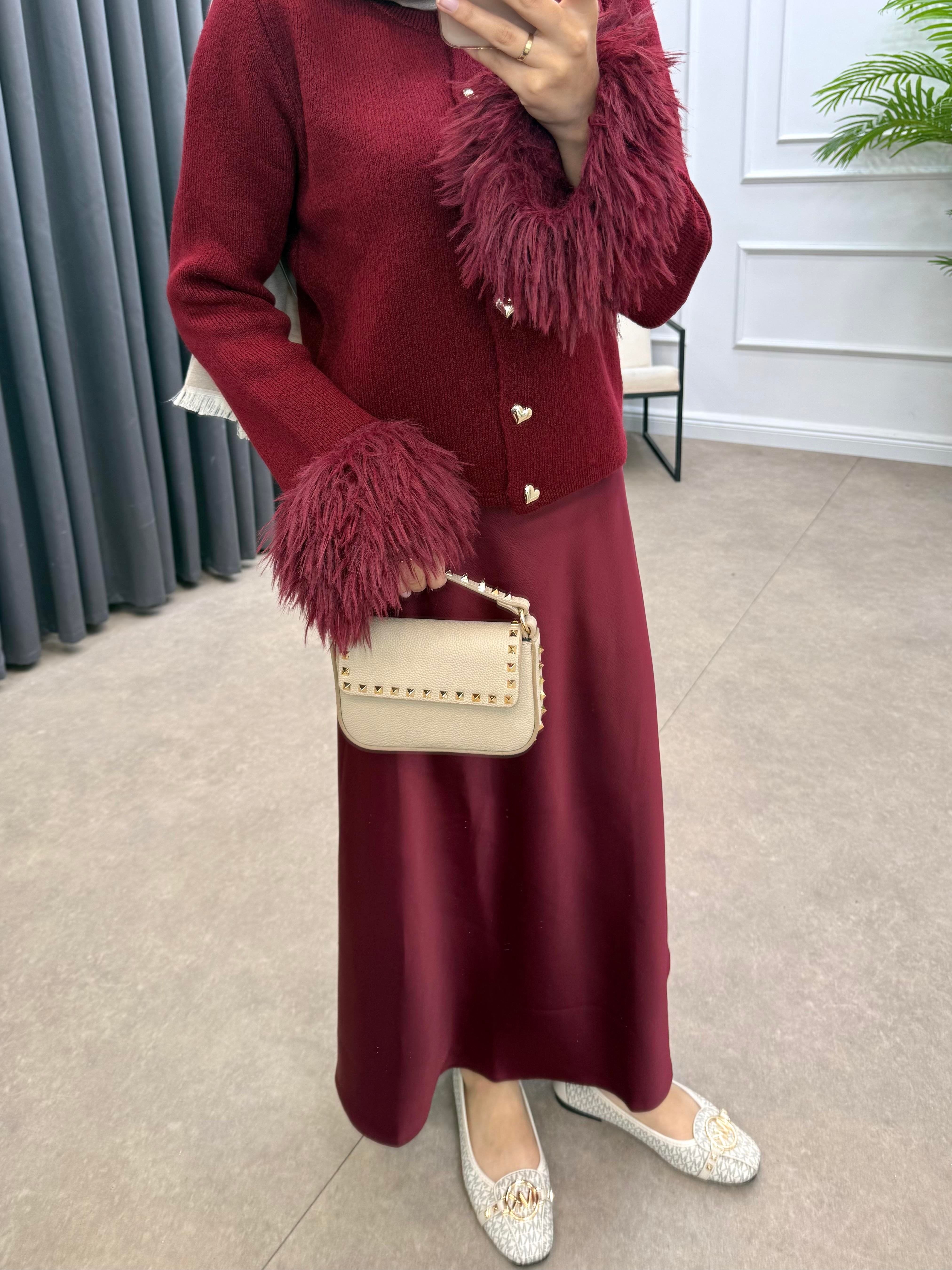 SATEN KALEM ETEK BORDO