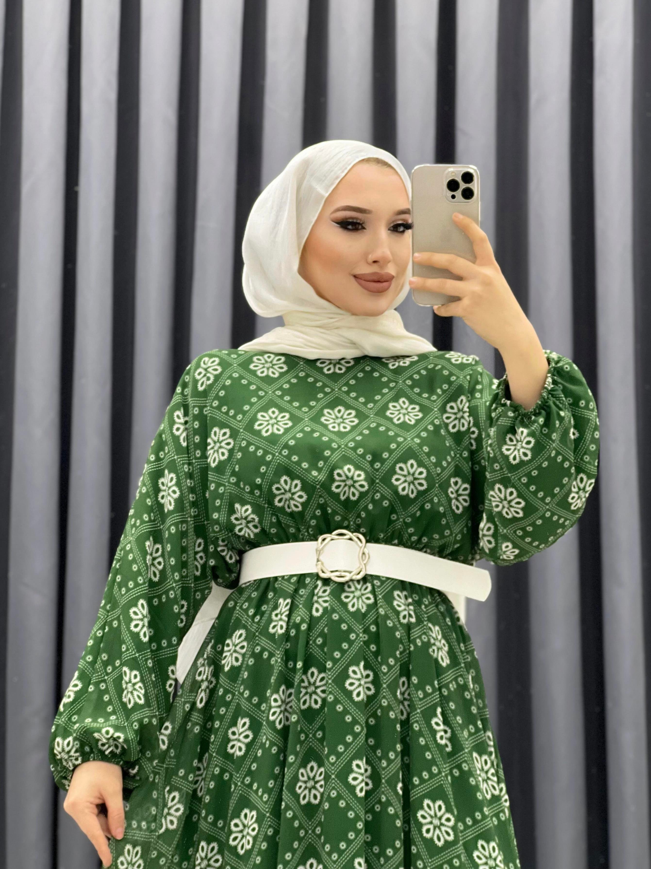 SEMA MODEL ELBİSE ZÜMRÜT YEŞİL