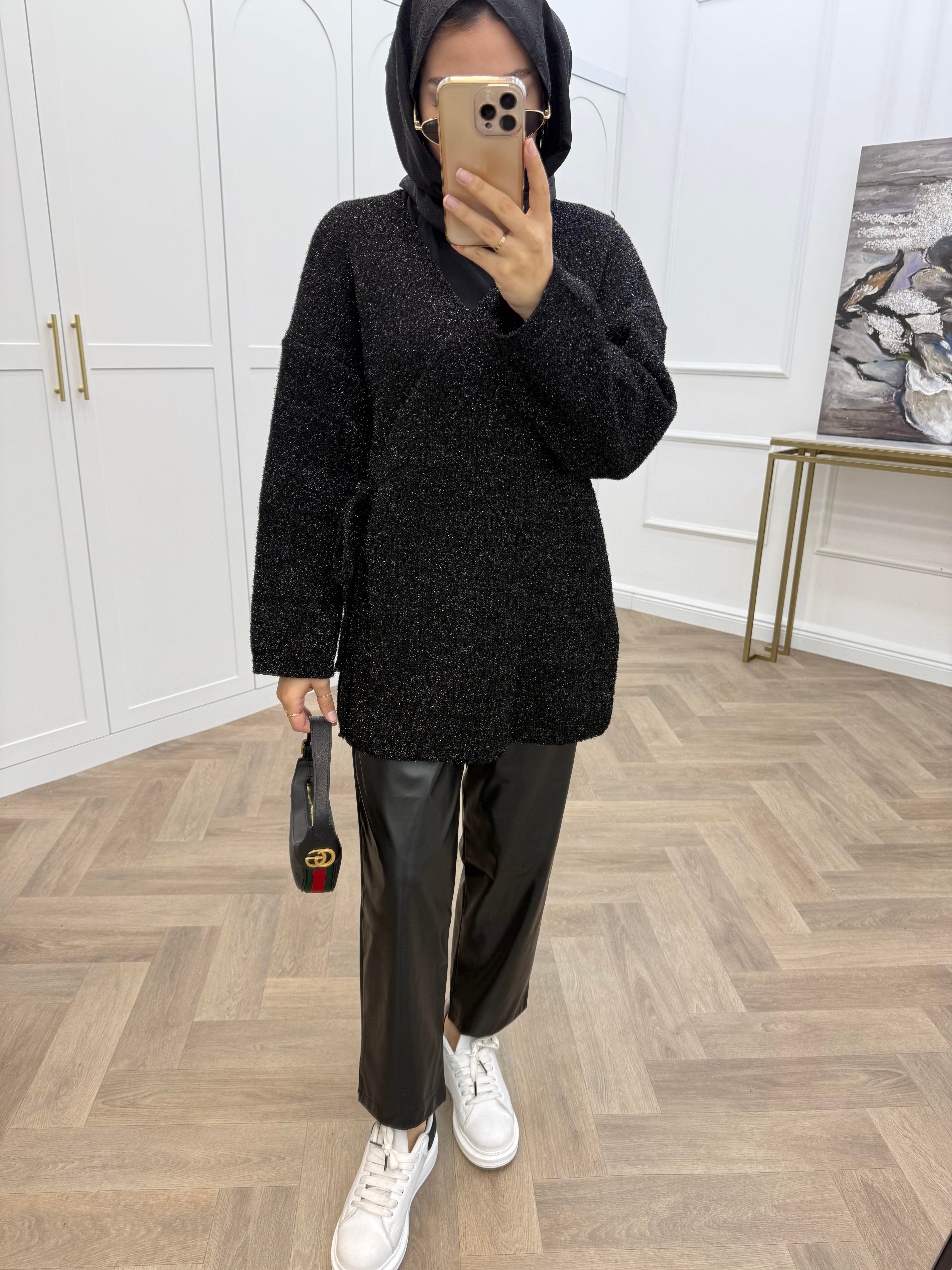 SİMLİ HIRKA SİYAH