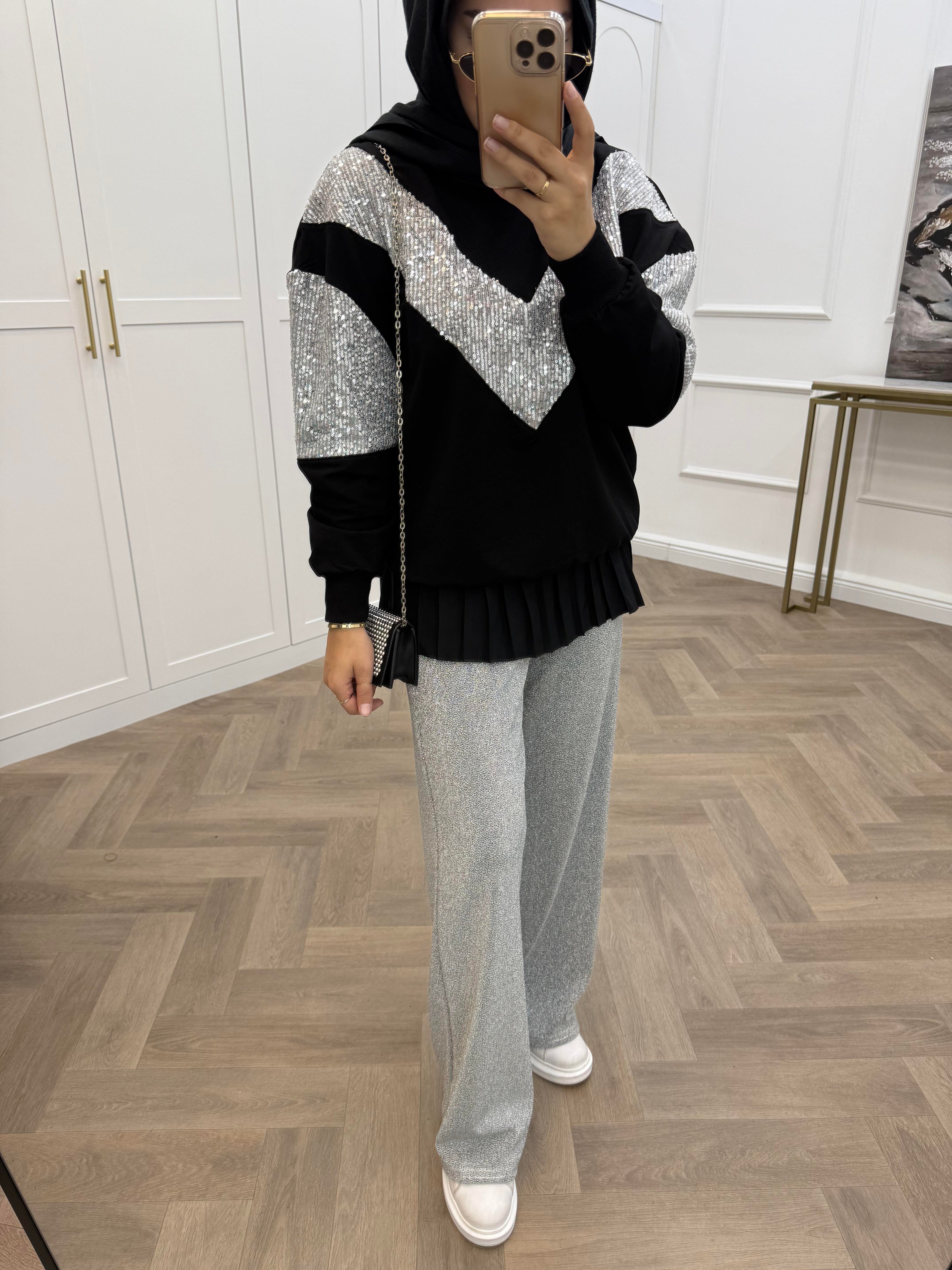 SİMLİ PANTOLON GRİ