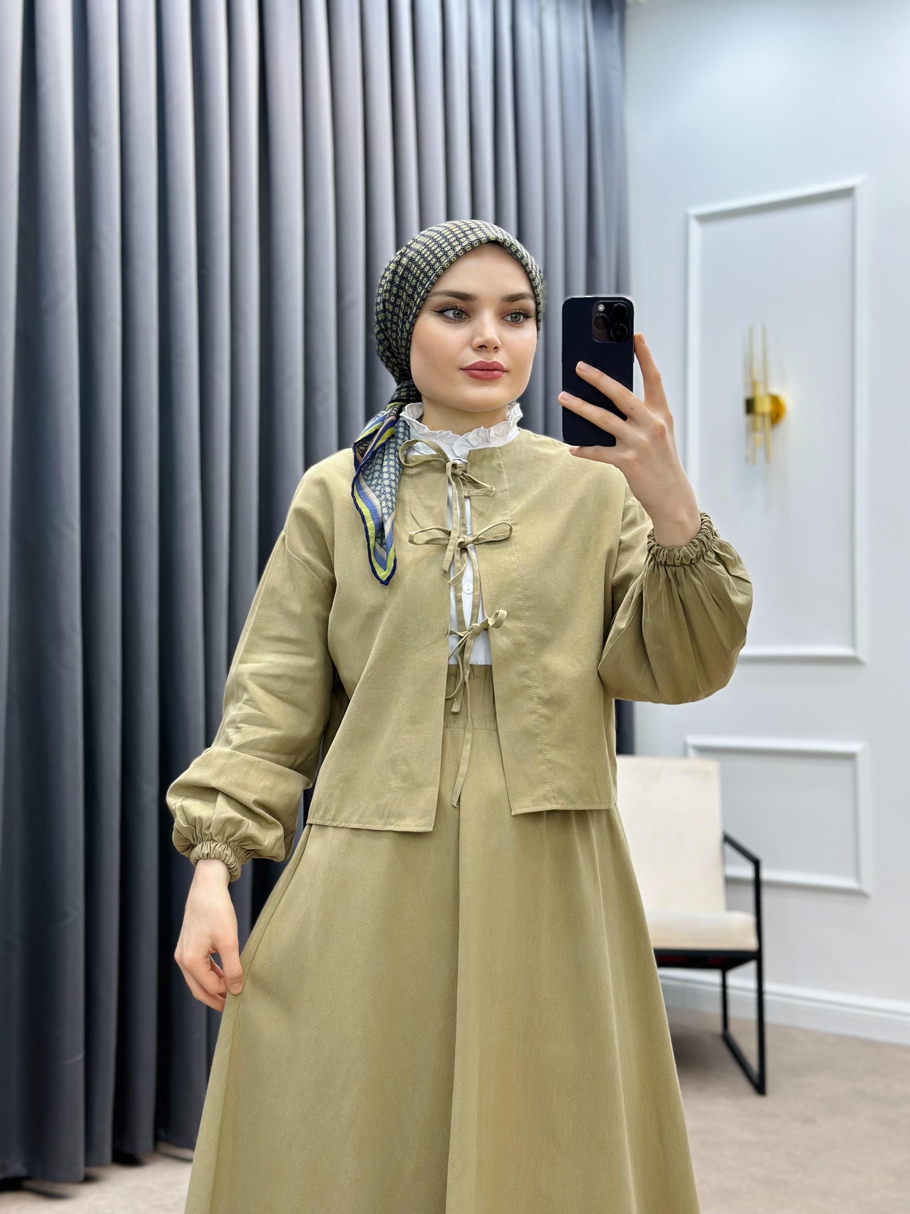 SOVE ETEKLİ KETEN TAKIM VİZON