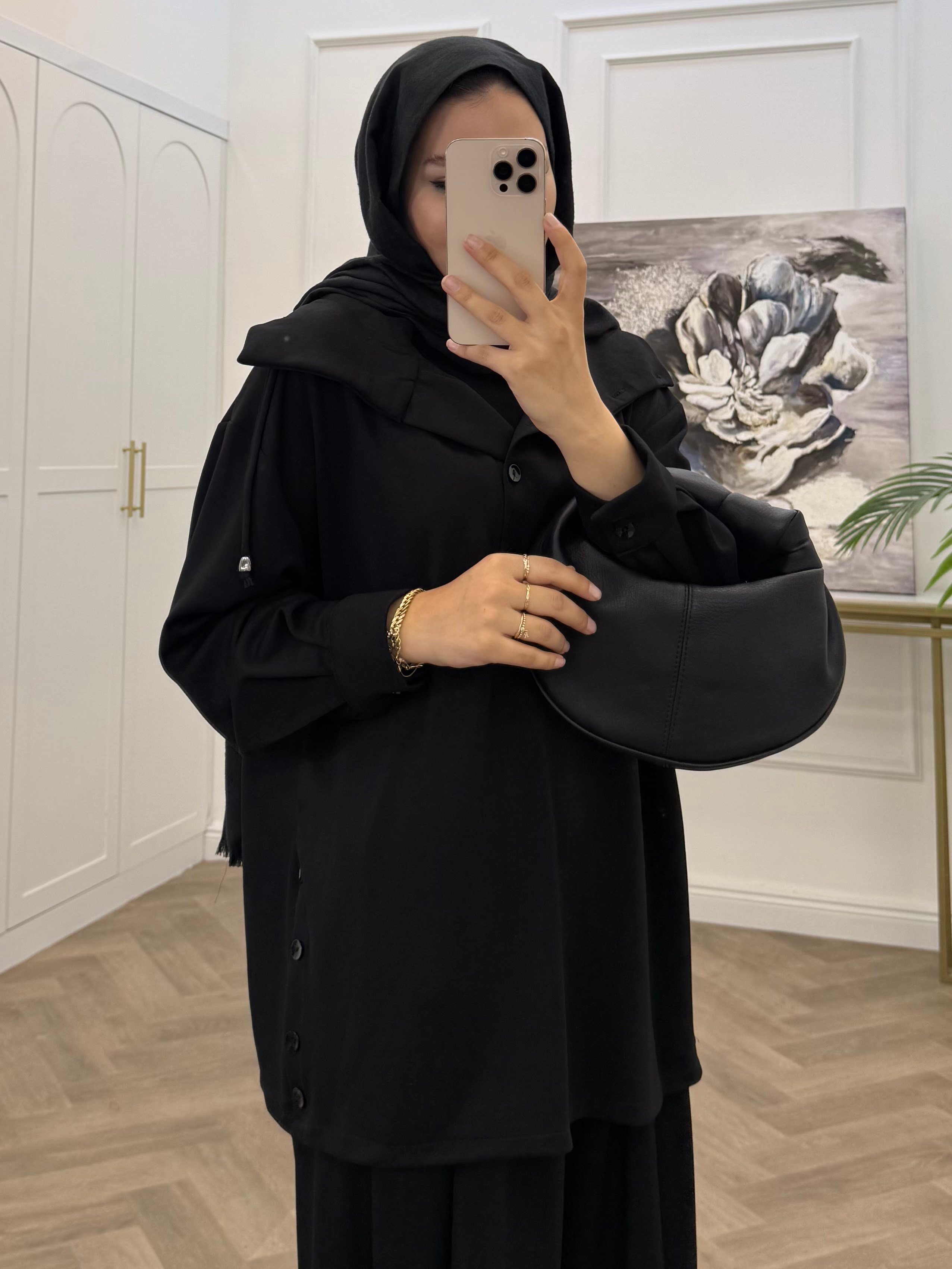 TACİ SCUBA DİK YAKA OYSHO TAKIM SİYAH