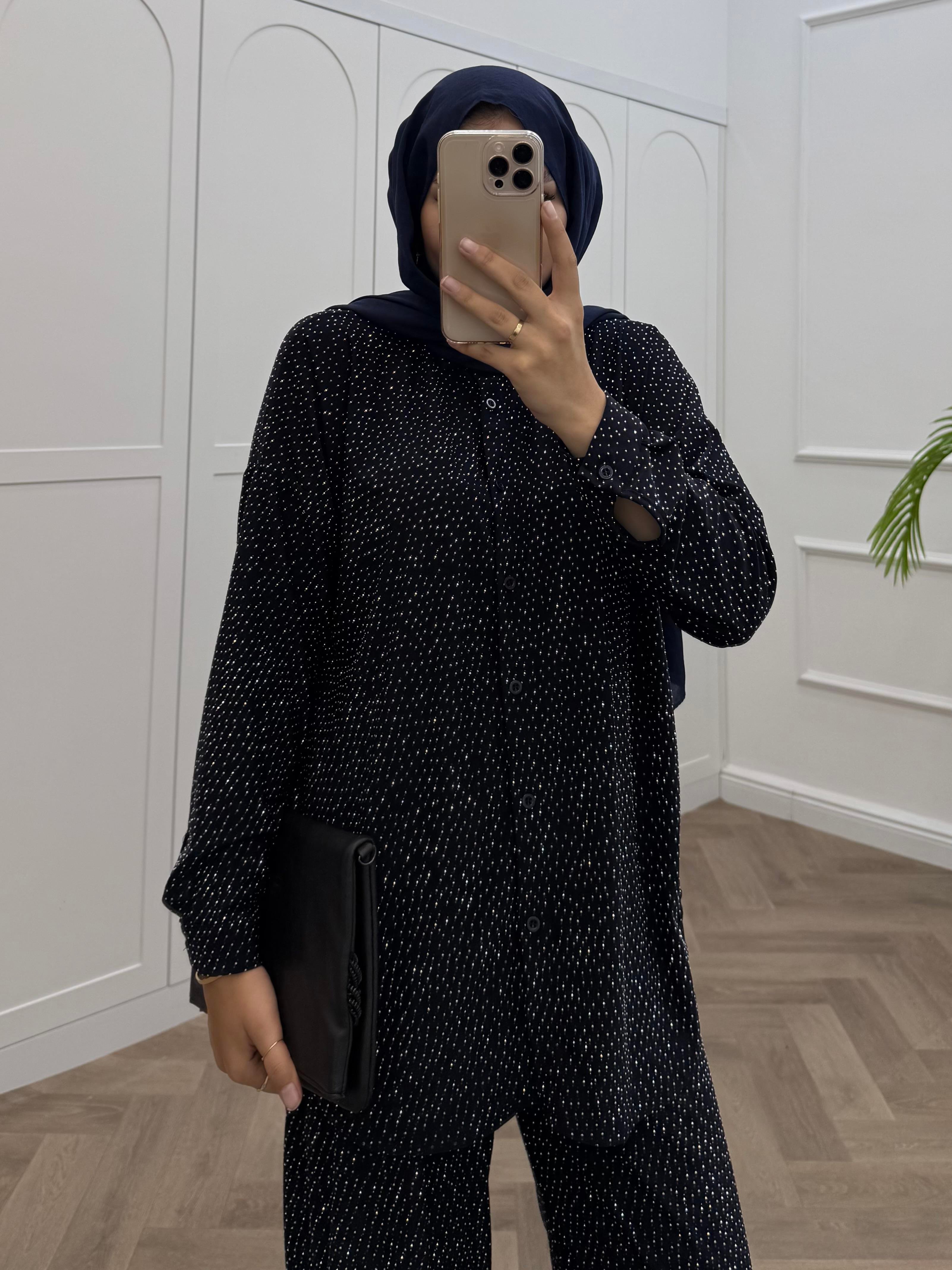 TAŞLI PANTOLONLU TAKIM KOYU LACİVERT